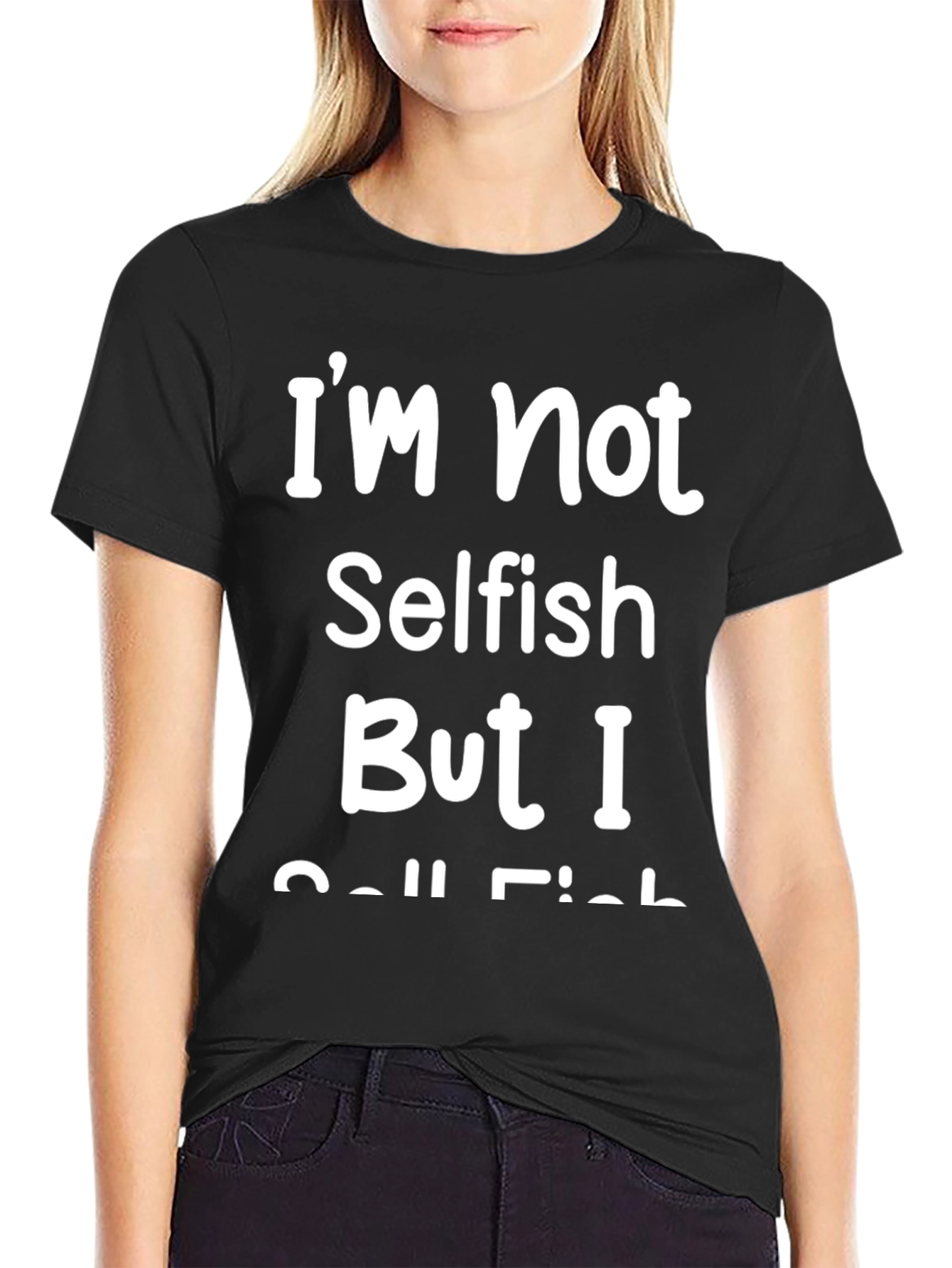 Funny Im Not Selfish I Call Fish Graphic T-Shirt