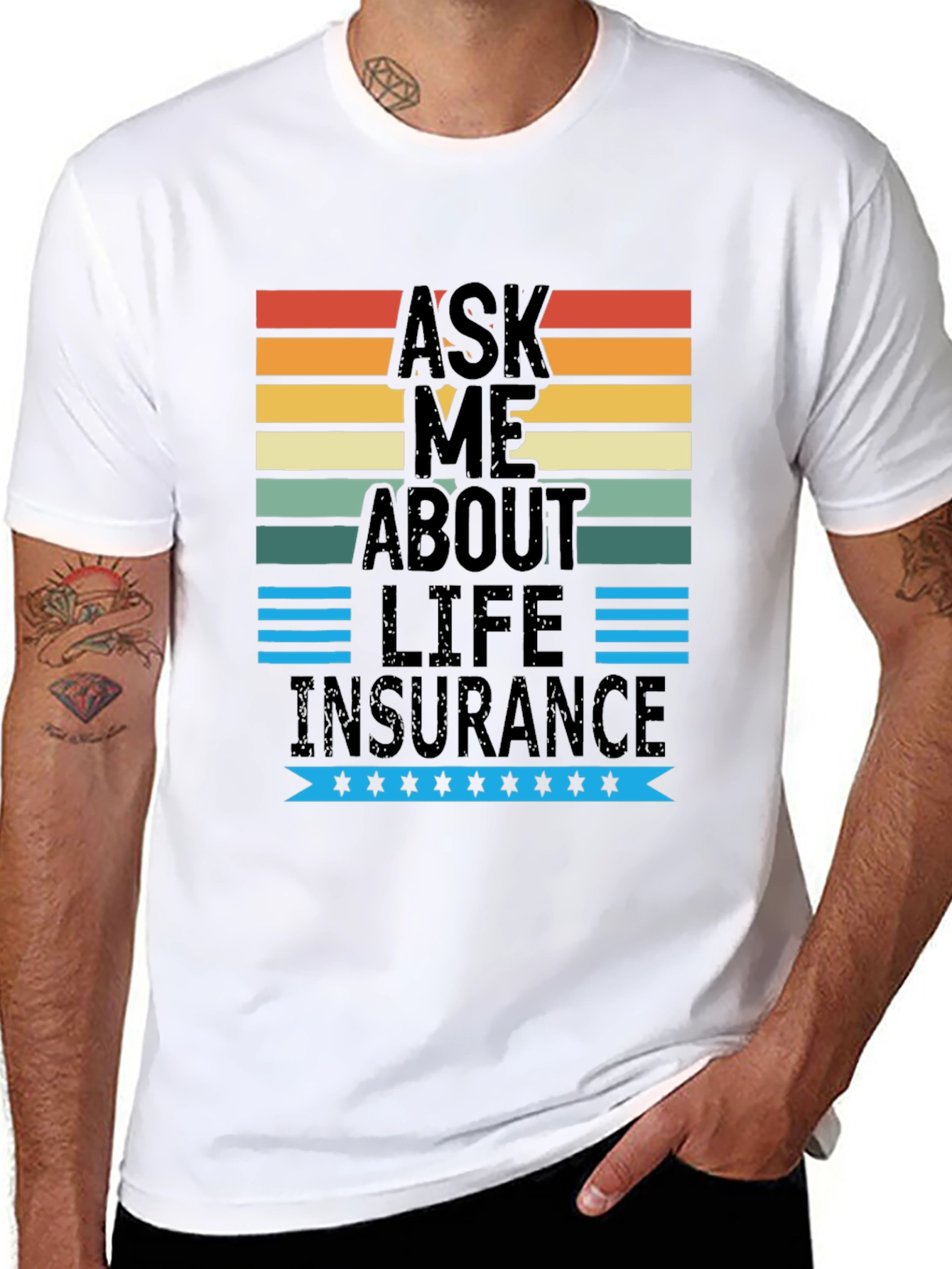 Ask Me About Life Insurance Graphic T-Shirt