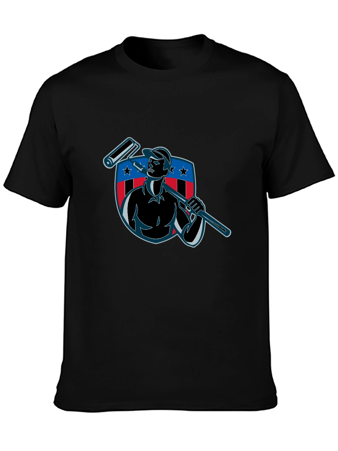 Patriotic Painter Graphic Tee - USA Pride