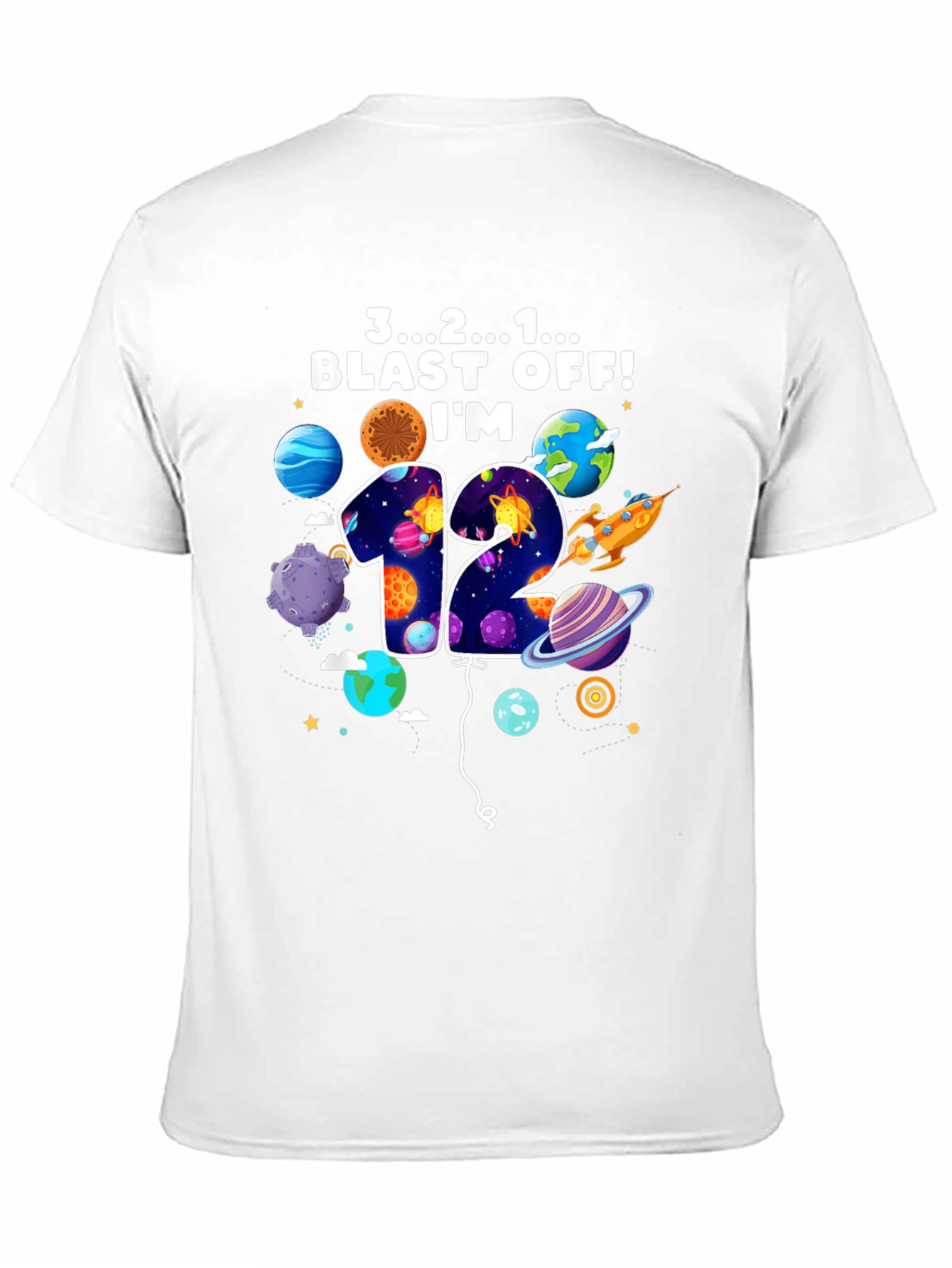 Blast Off 12th Birthday Tee