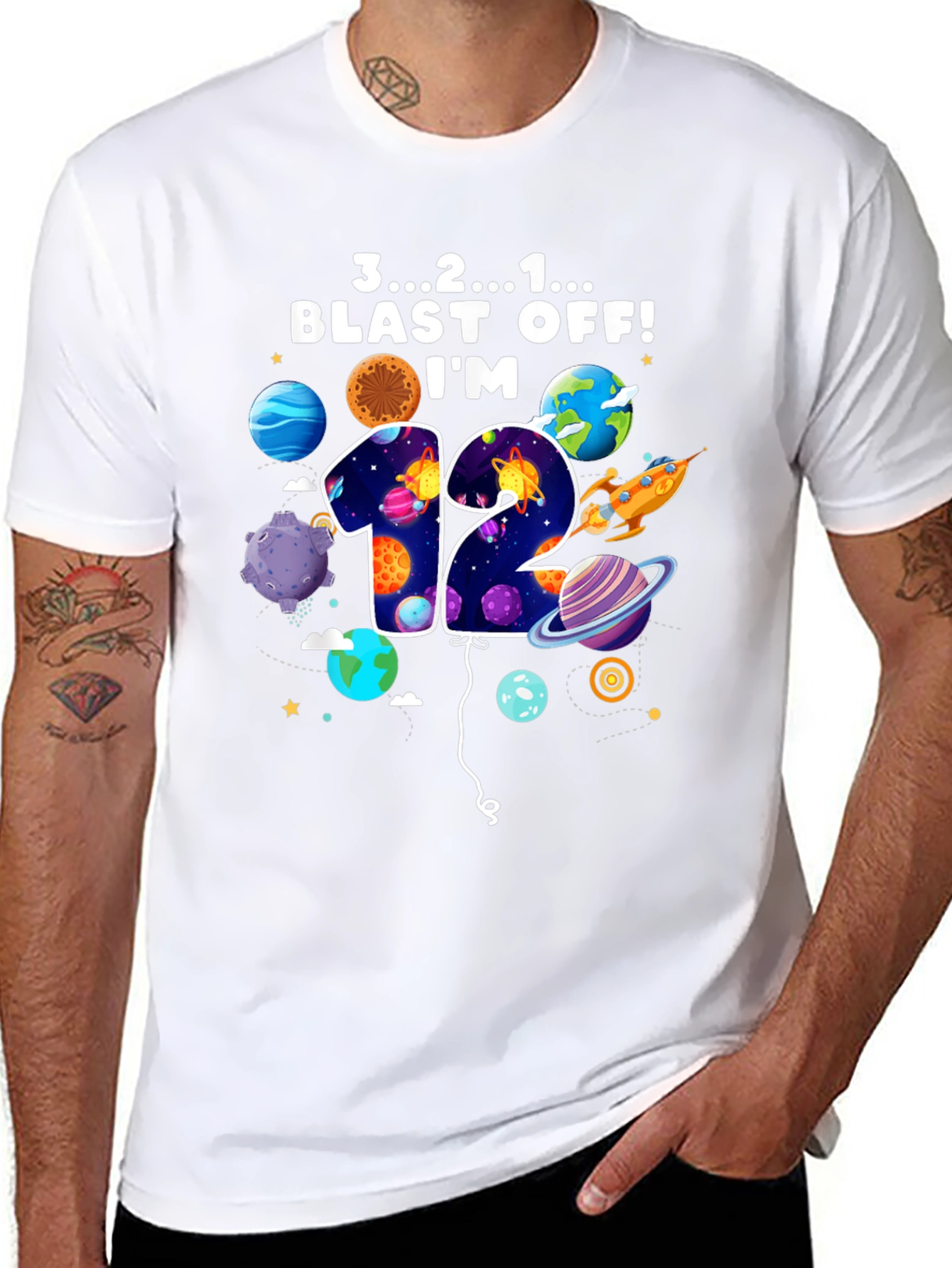 Blast Off 12th Birthday Tee