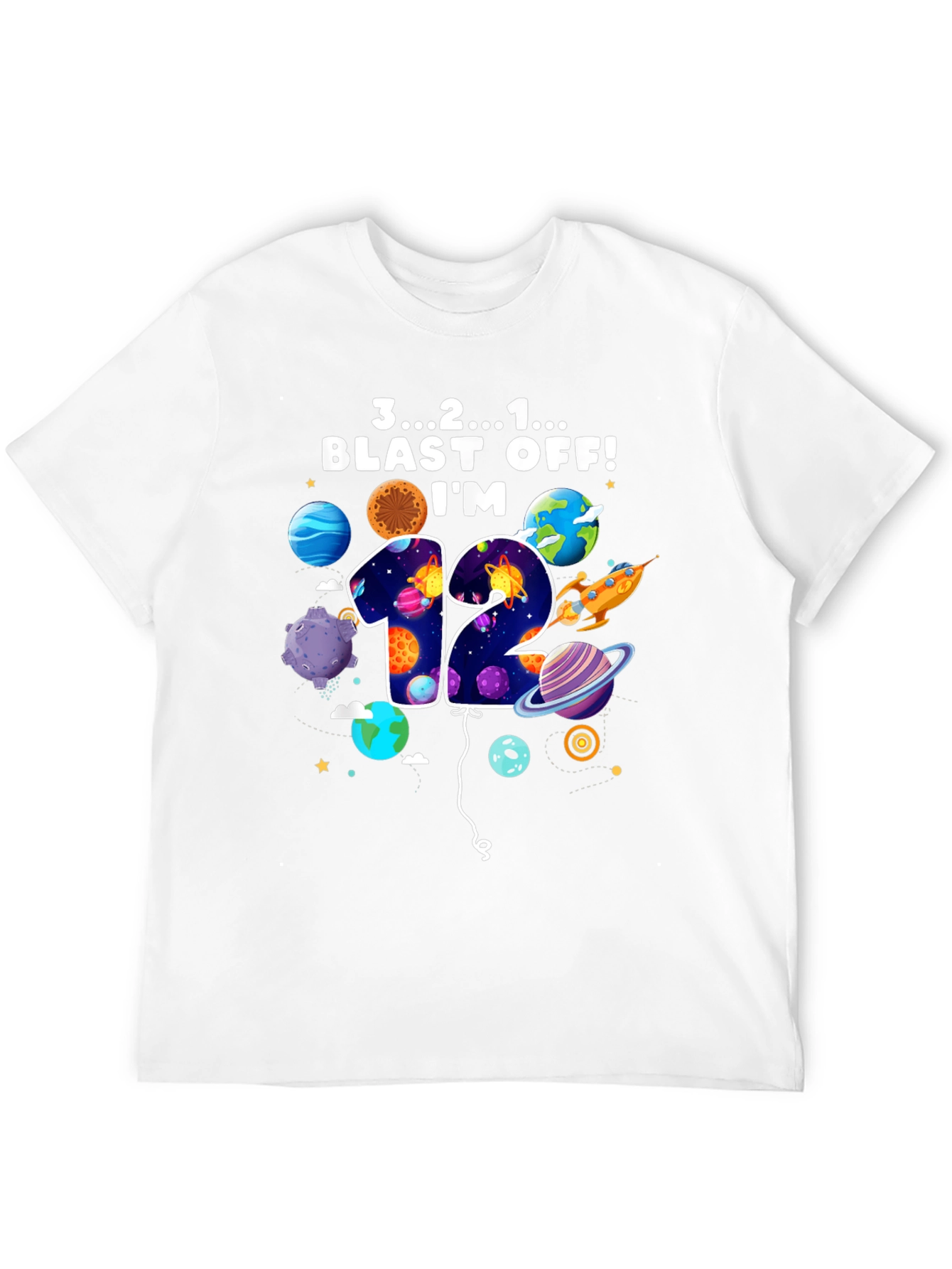Blast Off 12th Birthday Tee