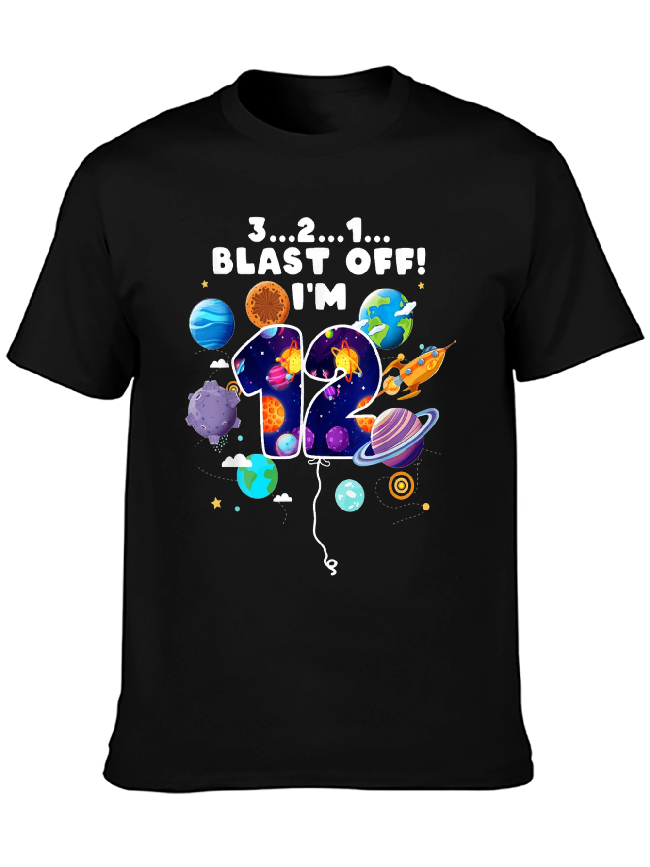 Blast Off 12th Birthday Tee