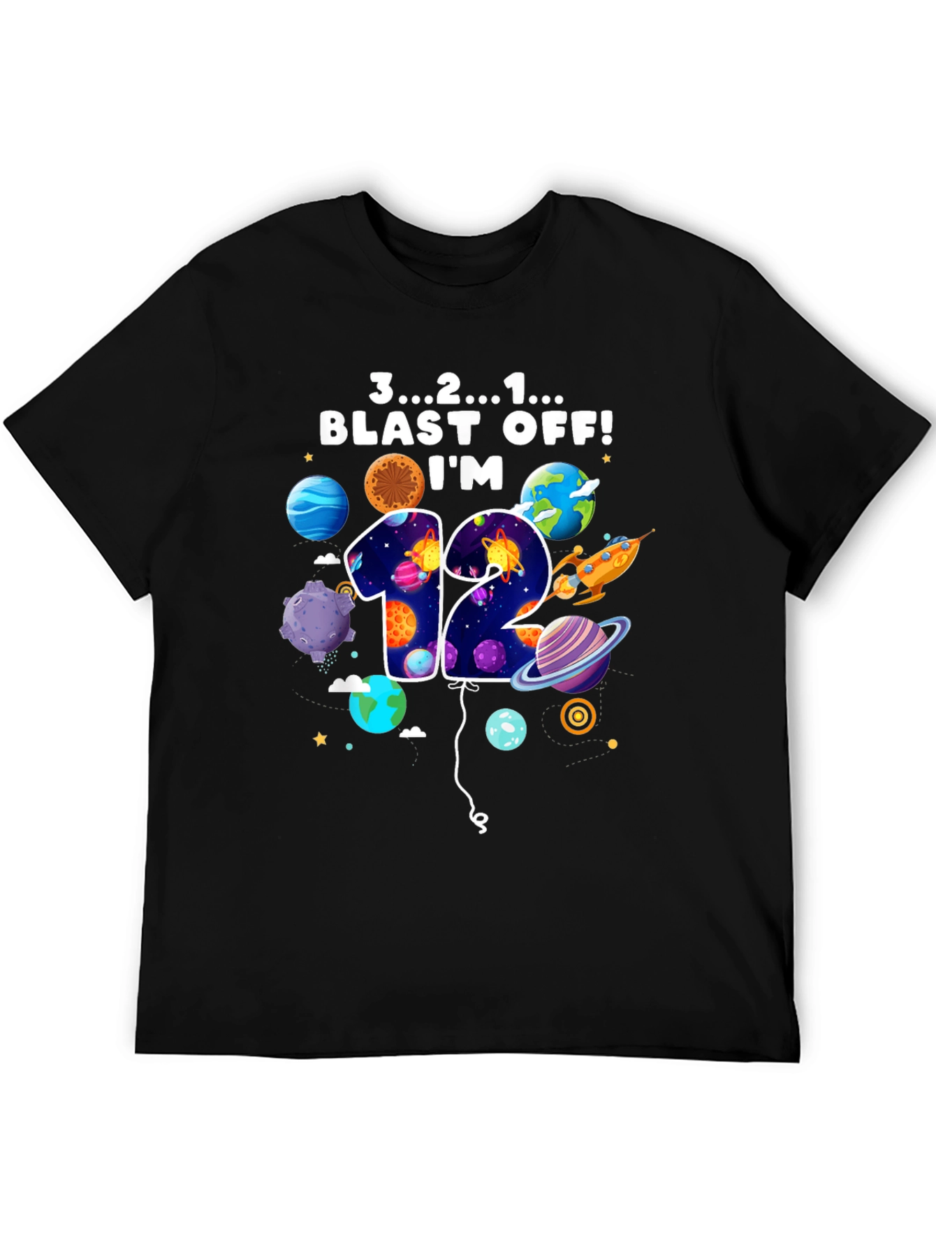 Blast Off 12th Birthday Tee
