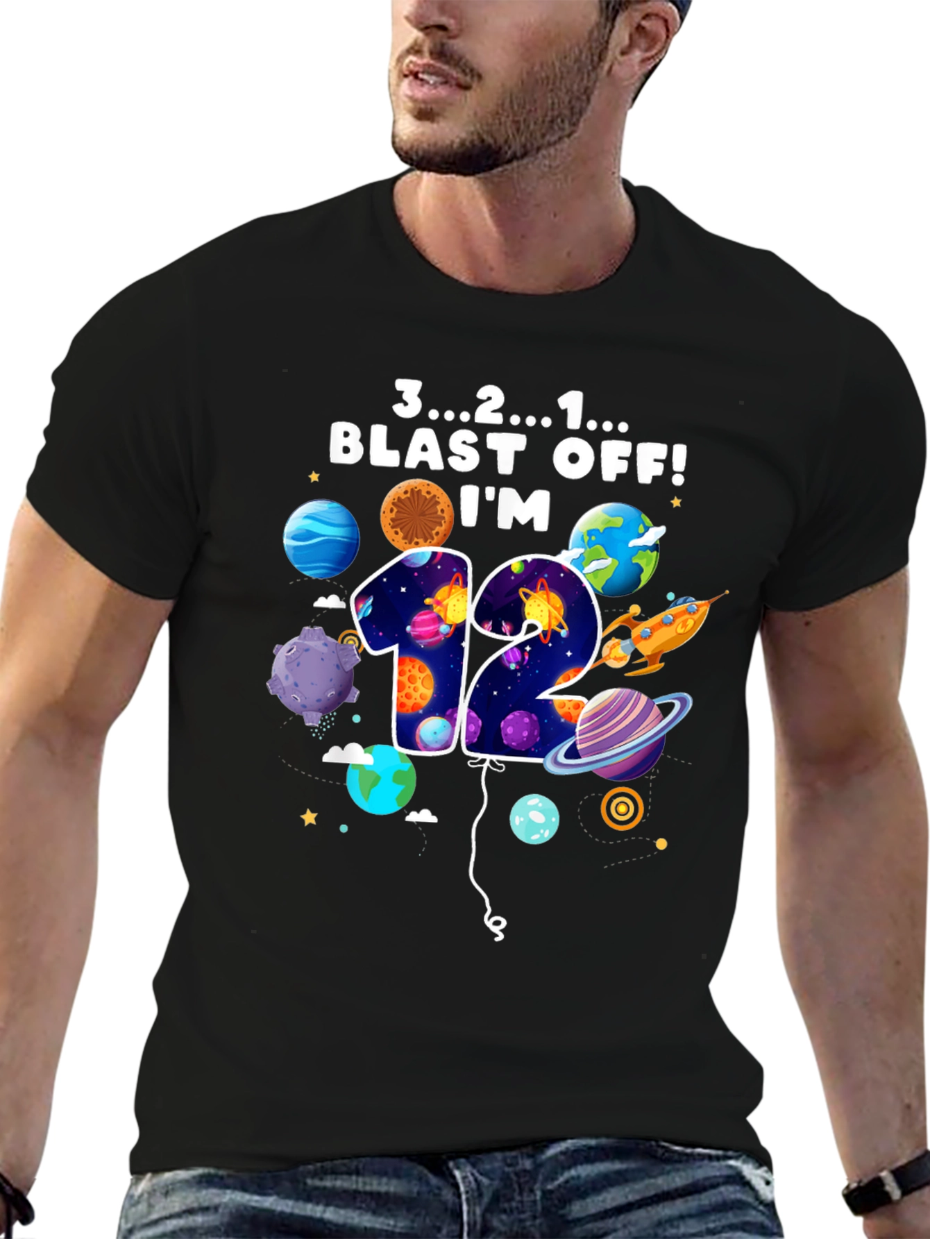 Blast Off 12th Birthday Tee