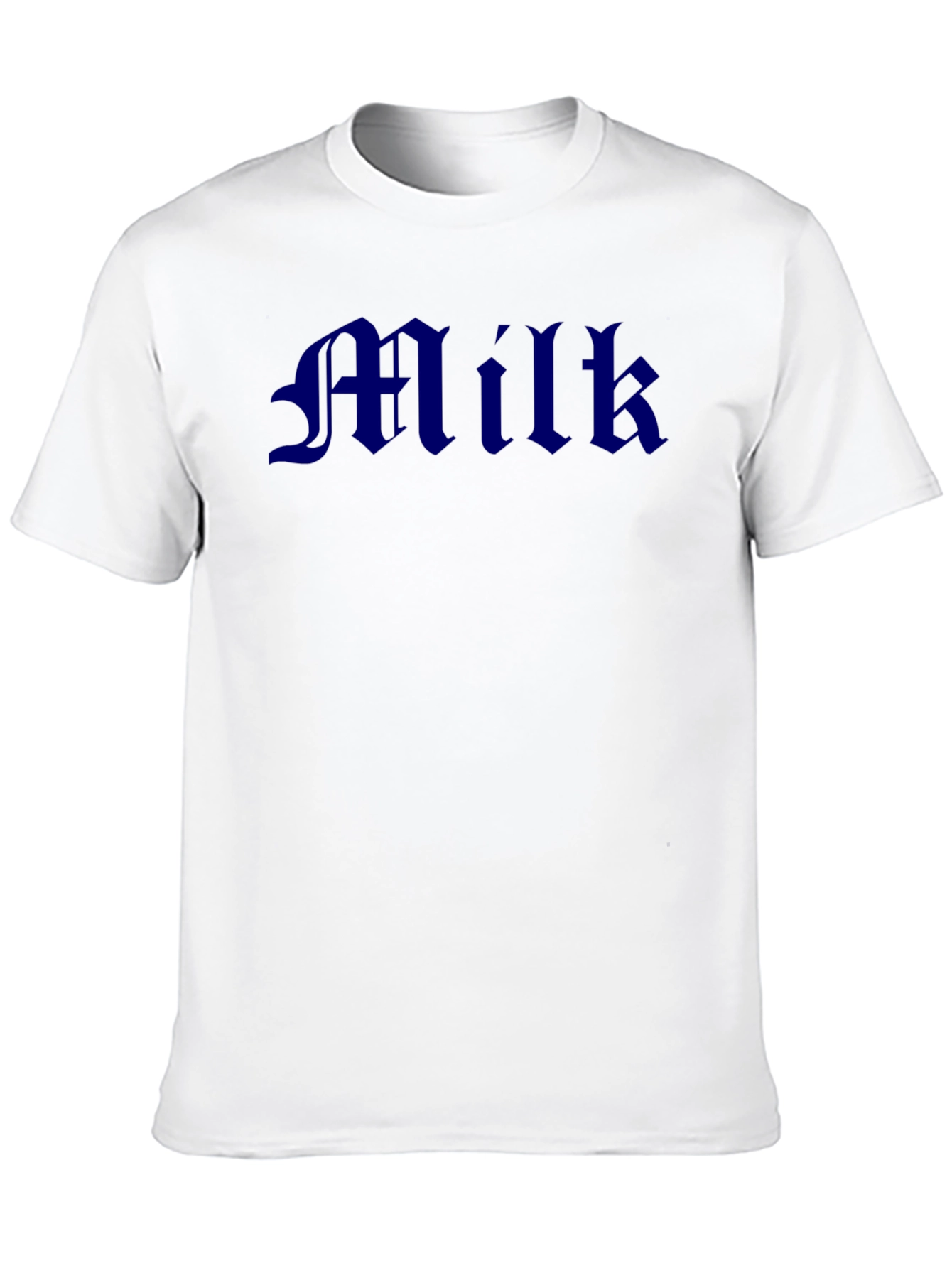 Milk Graphic Tee - Black Cotton T-Shirt