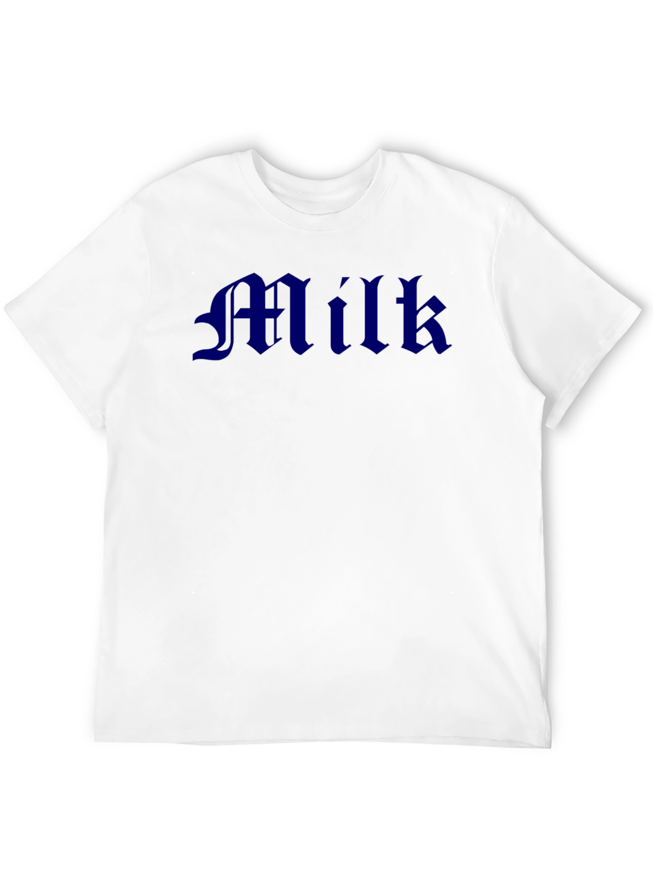 Milk Graphic Tee - Black Cotton T-Shirt