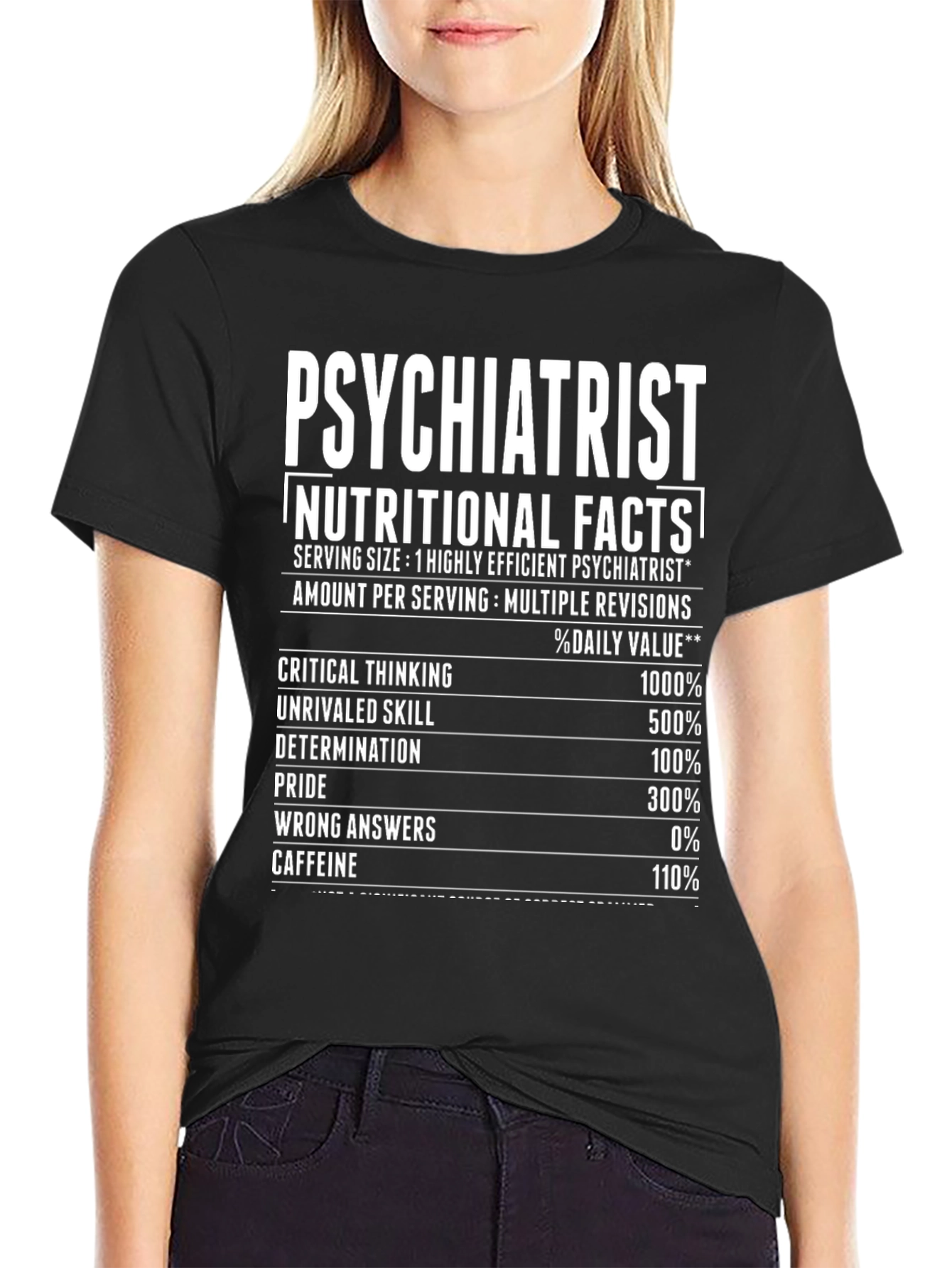 Psychiatrist Nutritional Facts T-Shirt