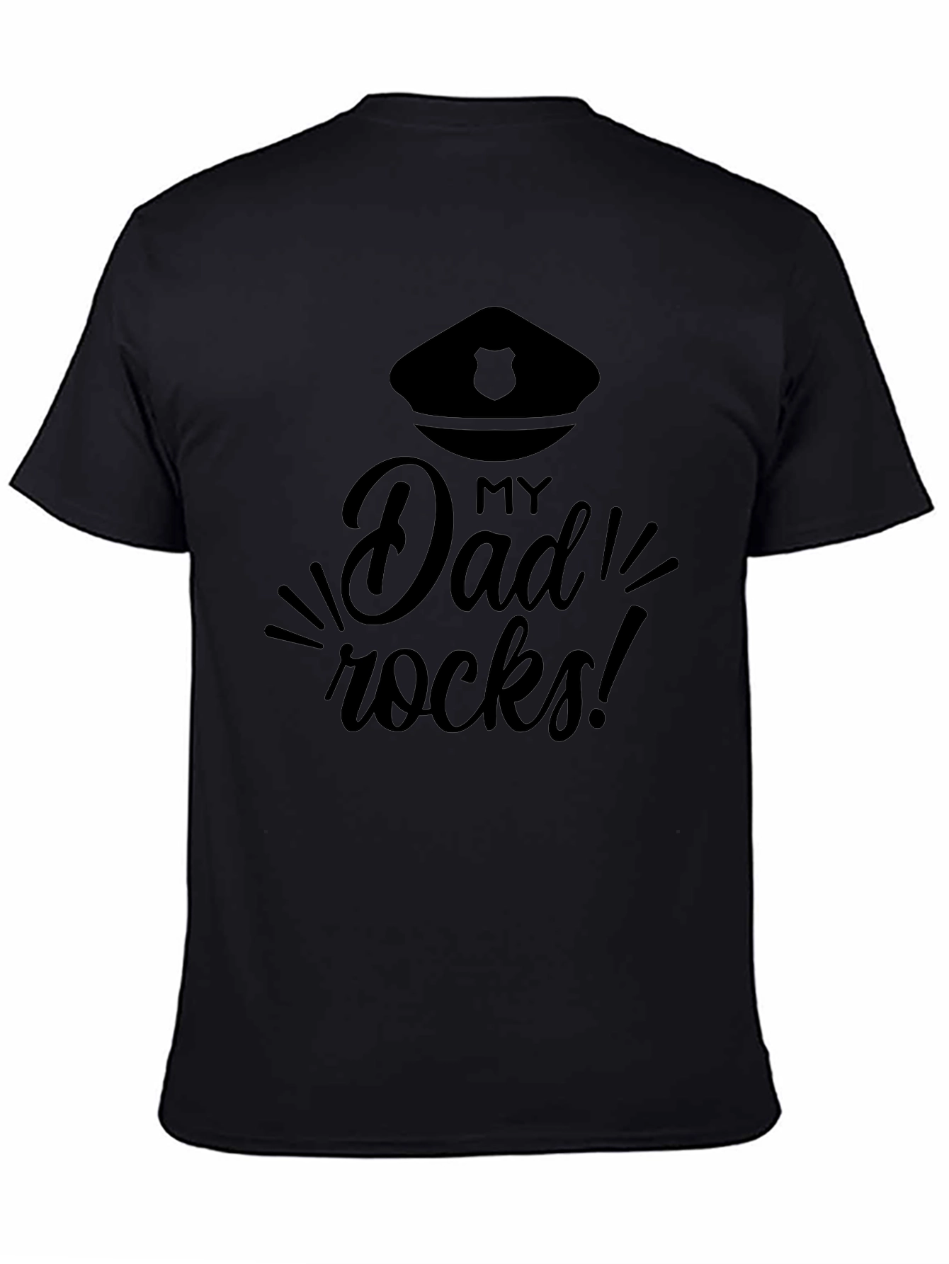 My Dad Rocks! T-Shirt - Police Officer Design