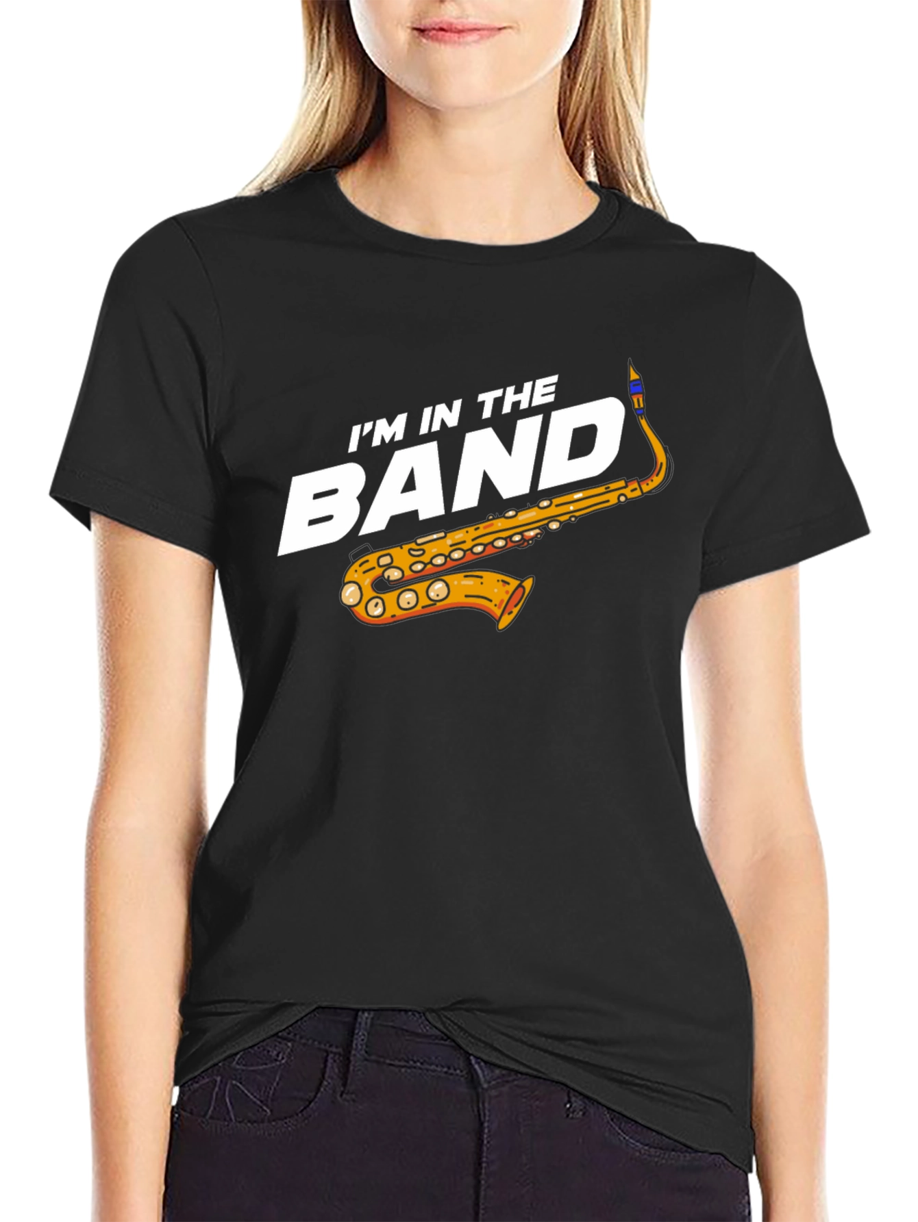 Im in the Band Saxophone Graphic T-Shirt