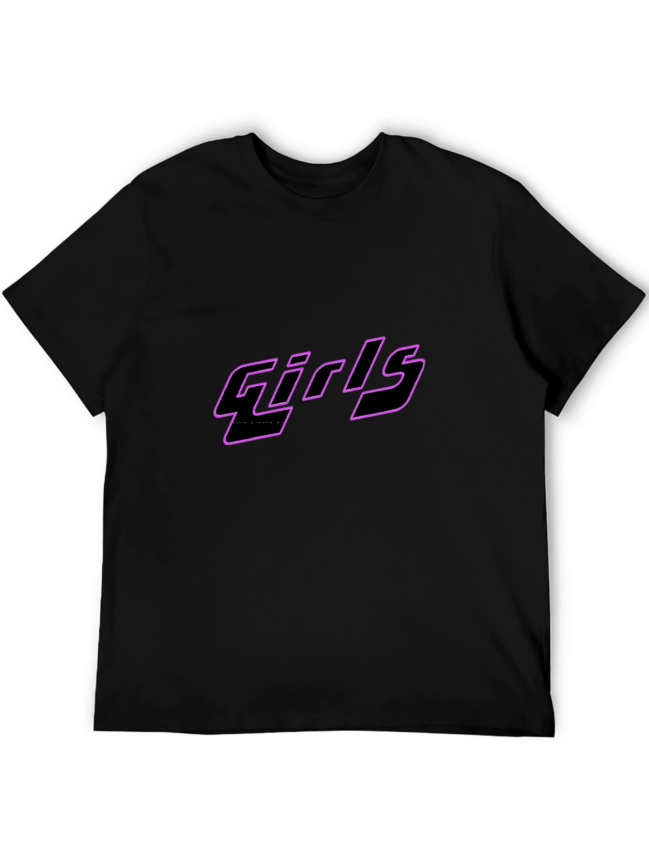 Girls Graphic Print Crew Neck T-Shirt