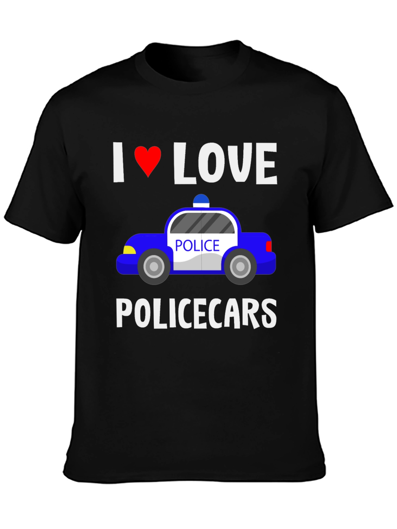 I Love Police Cars T-Shirt