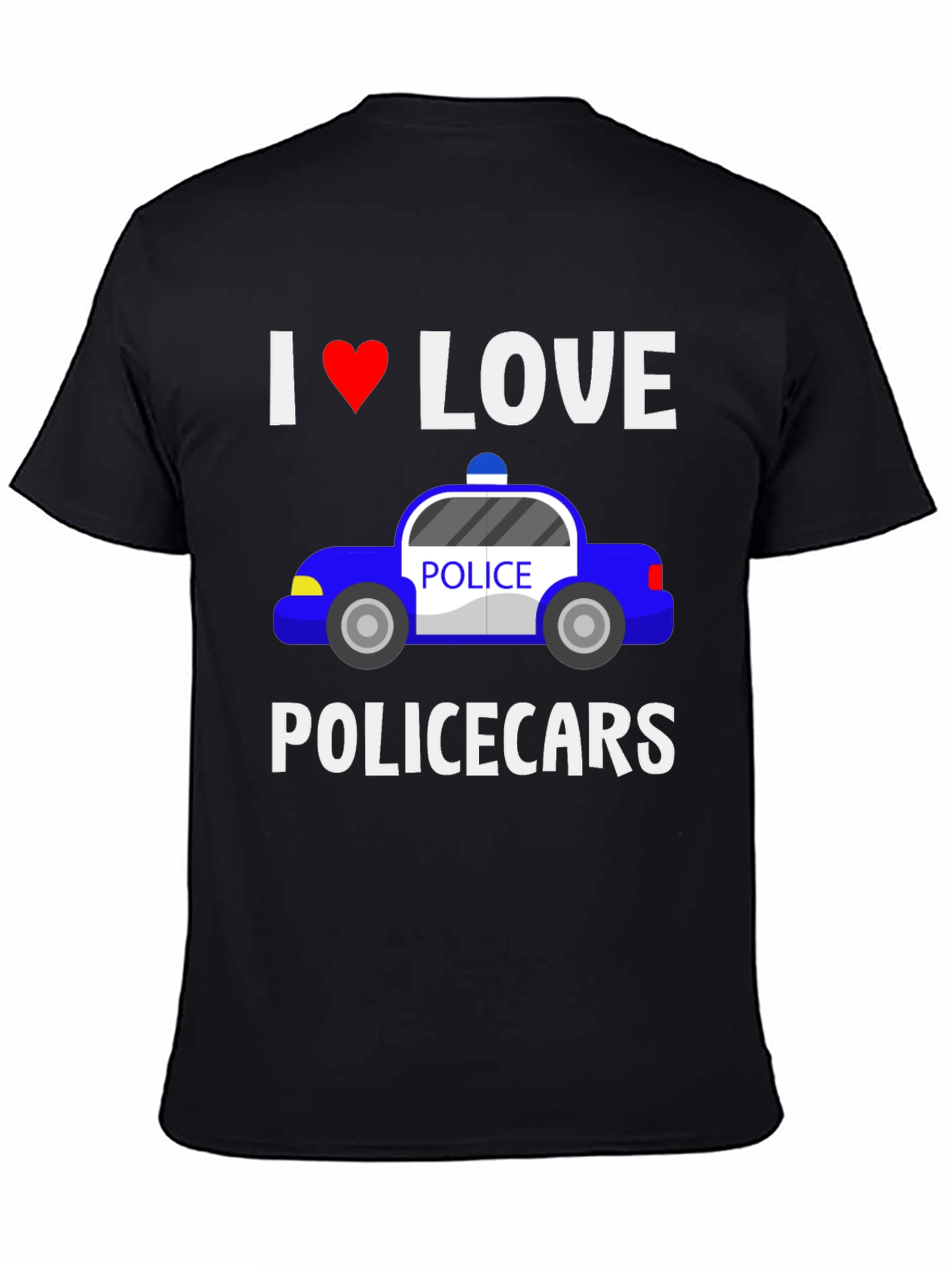 I Love Police Cars T-Shirt