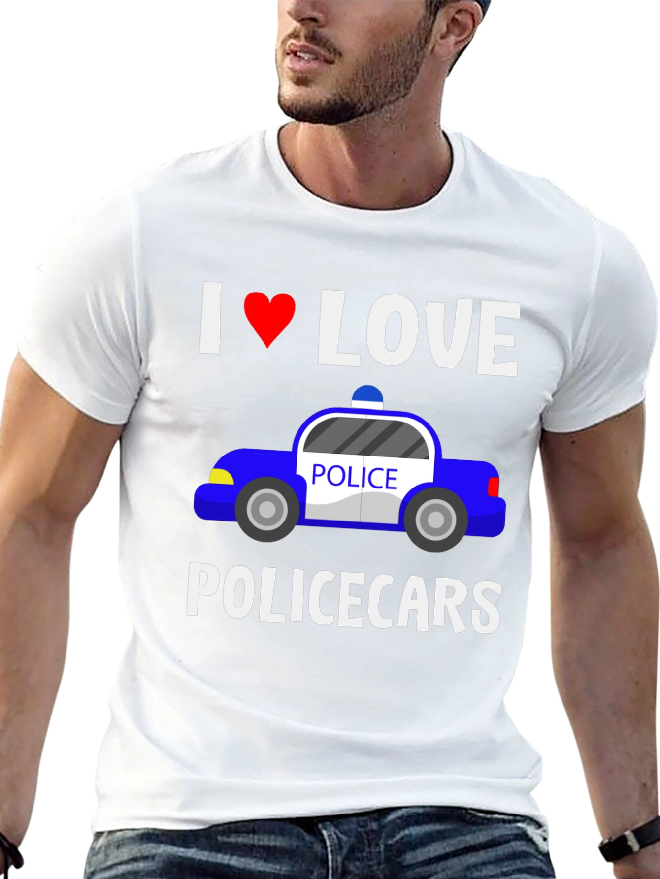 I Love Police Cars T-Shirt