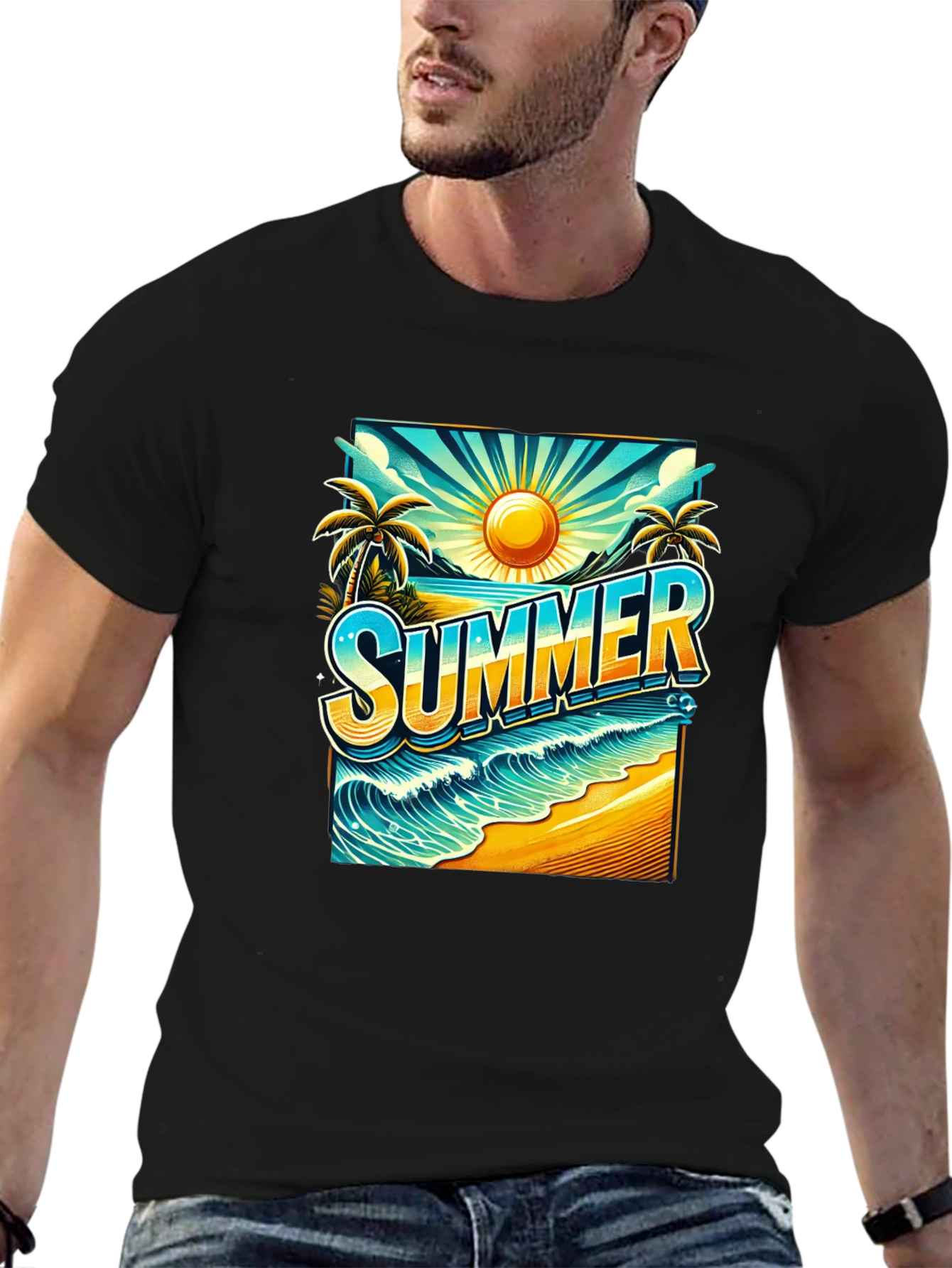 Summer Beach Graphic Tee