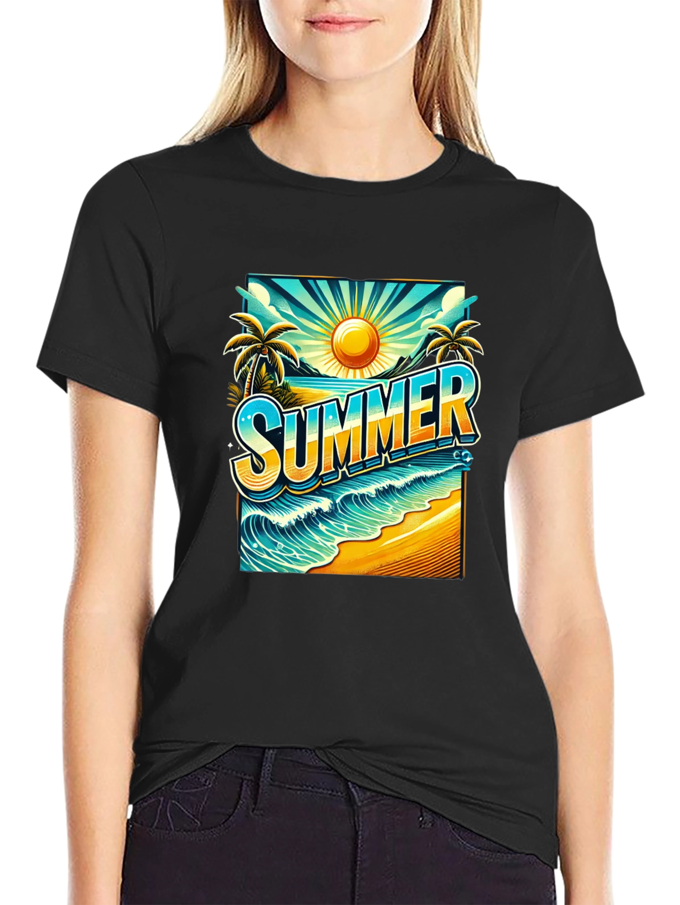 Summer Beach Graphic Tee