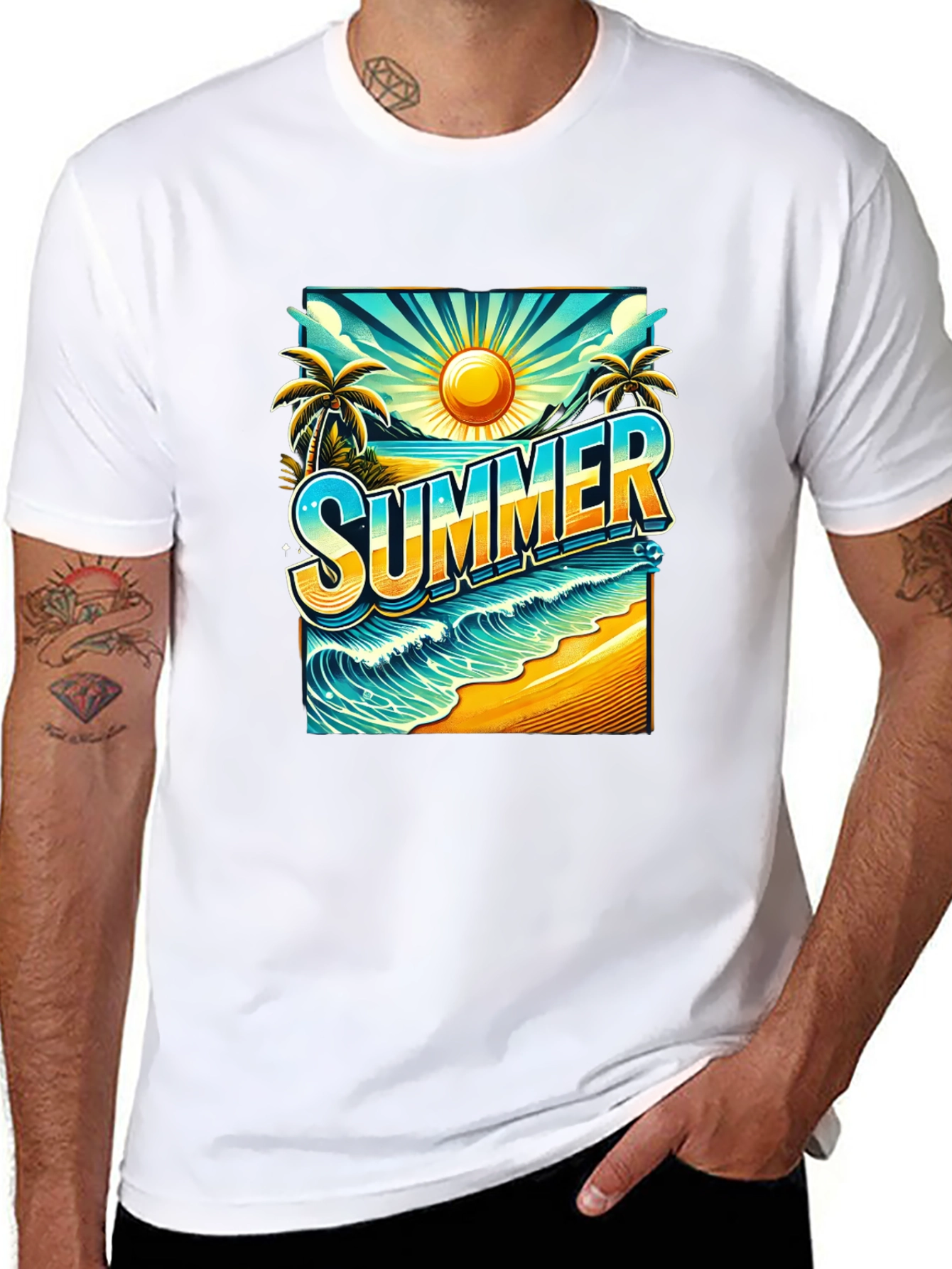 Summer Beach Graphic Tee