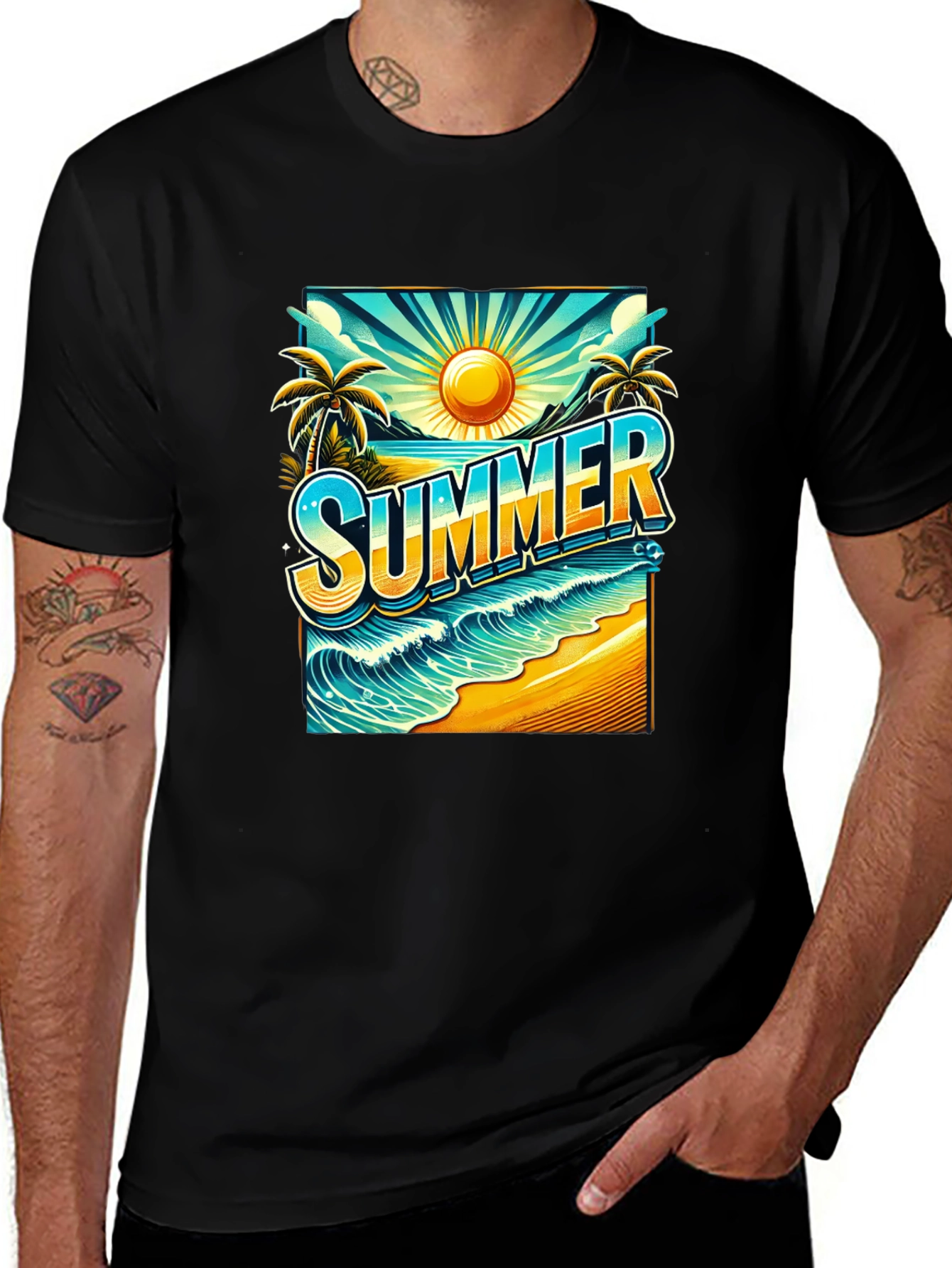 Summer Beach Graphic Tee