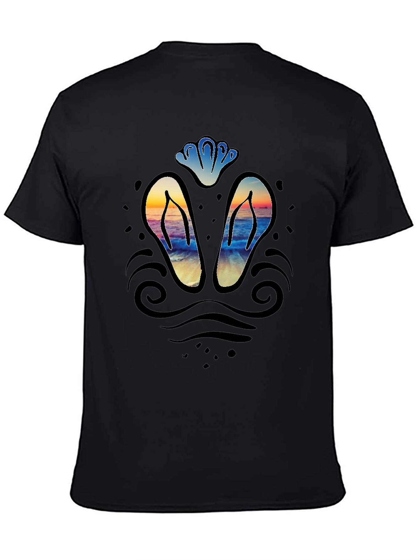 Sunset Beach Flip-Flop Graphic Tee