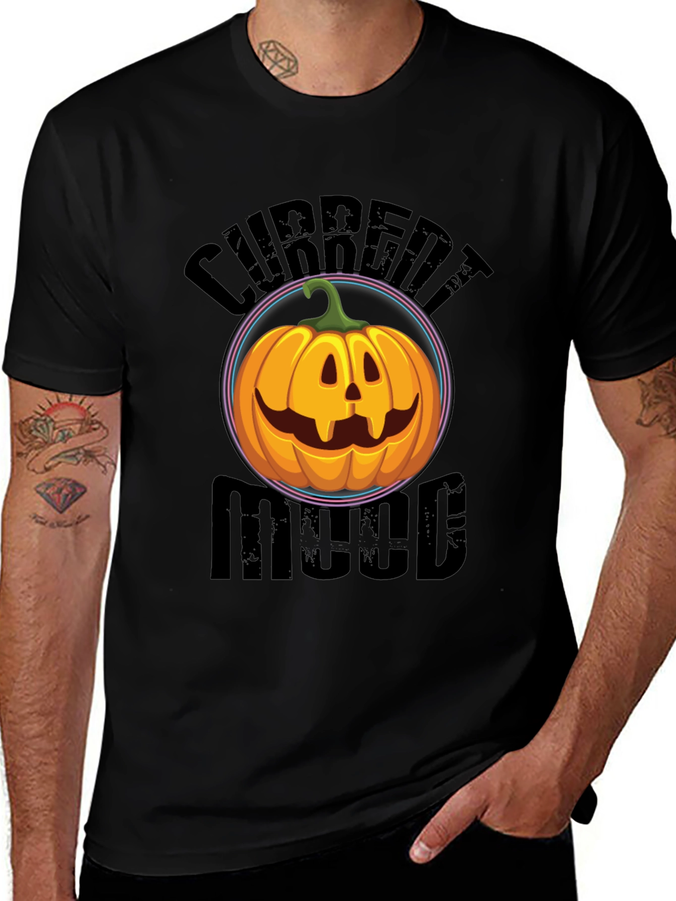 Current Mood Pumpkin Graphic T-Shirt
