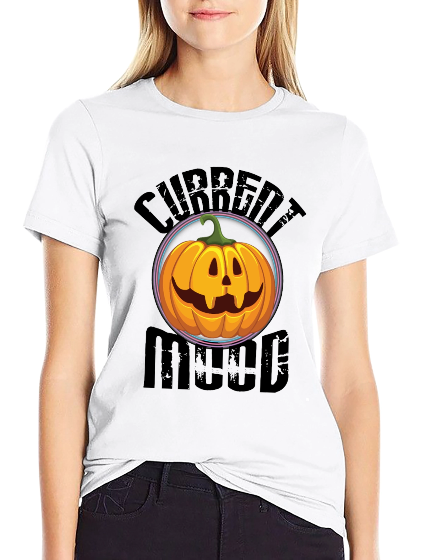Current Mood Pumpkin Graphic T-Shirt