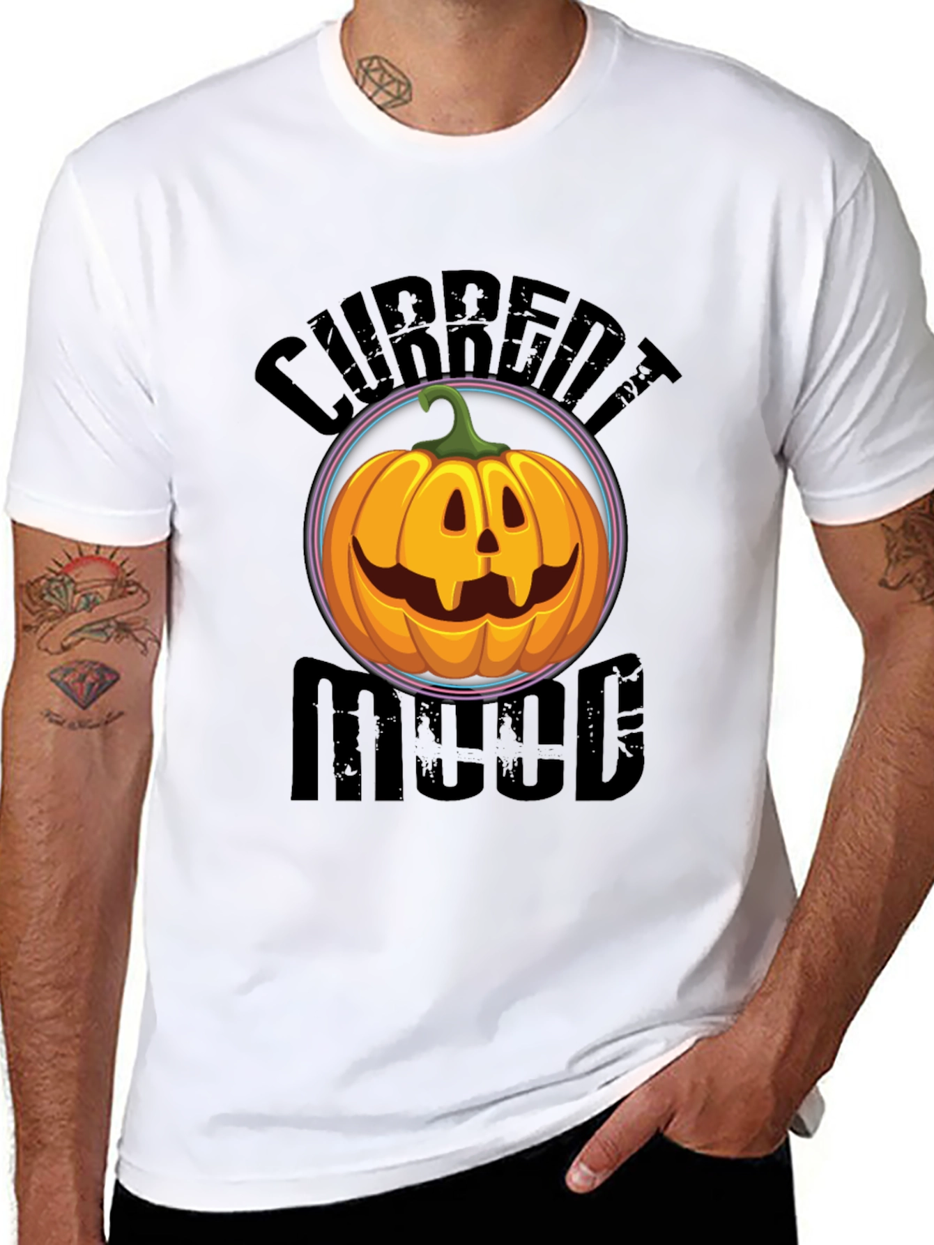 Current Mood Pumpkin Graphic T-Shirt