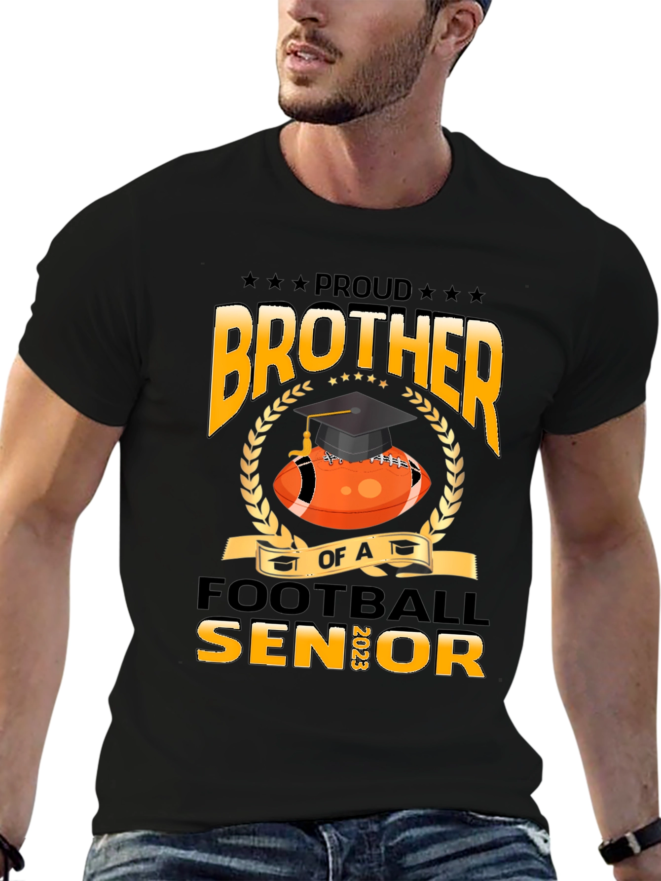 Proud Brother Football Senior 2023 T-Shirt