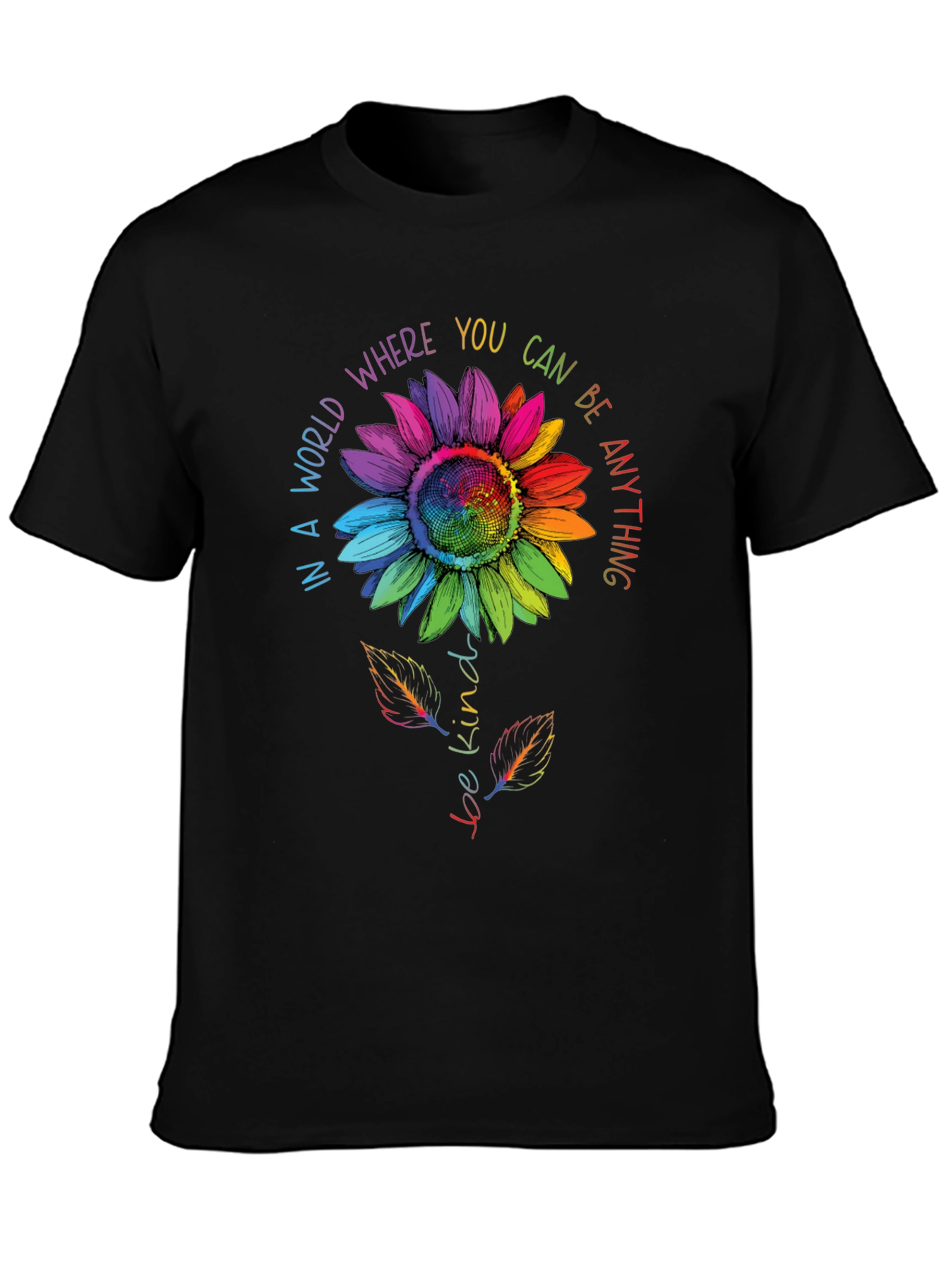 Be Kind Sunflower Graphic T-Shirt