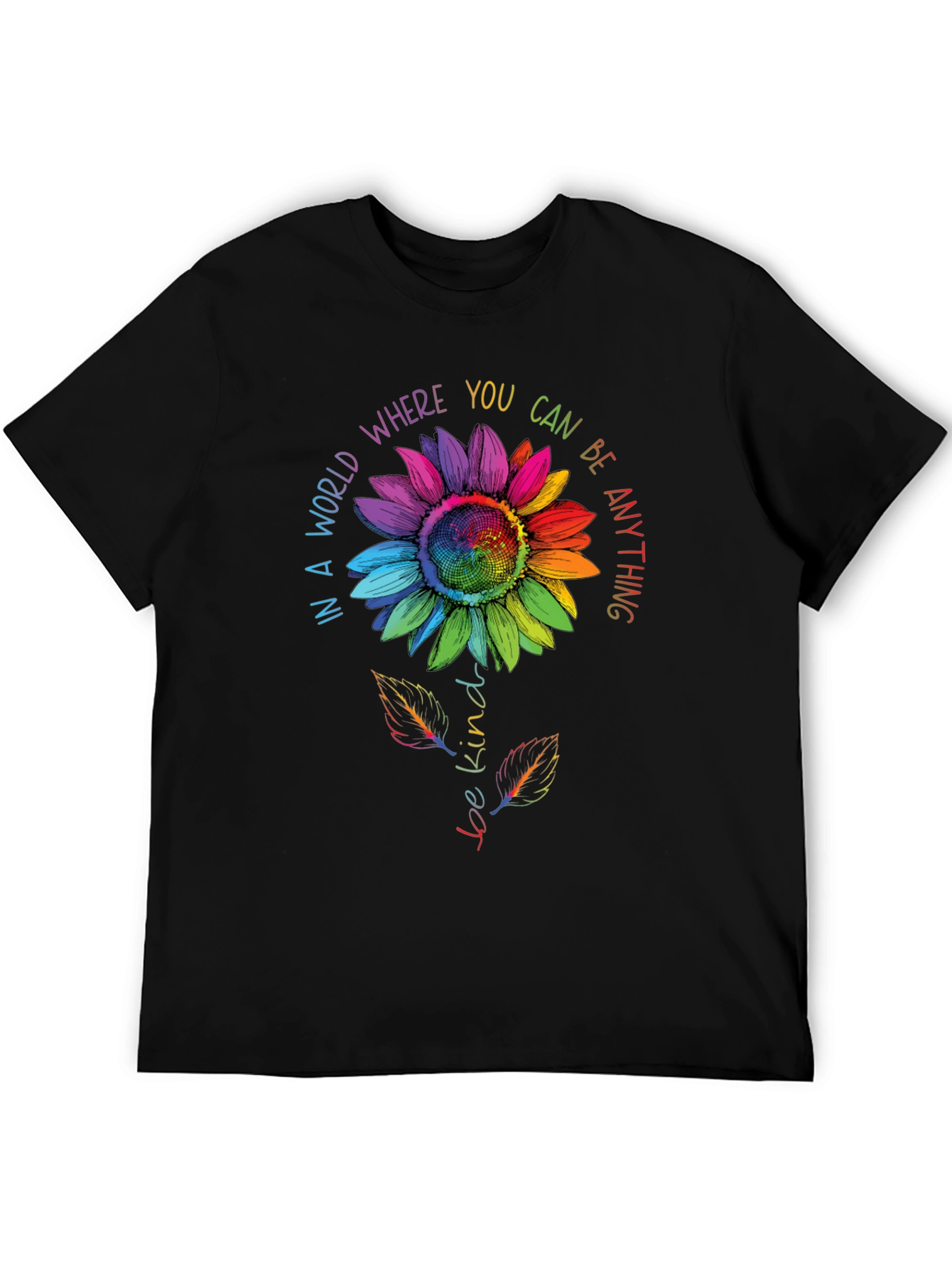 Be Kind Sunflower Graphic T-Shirt