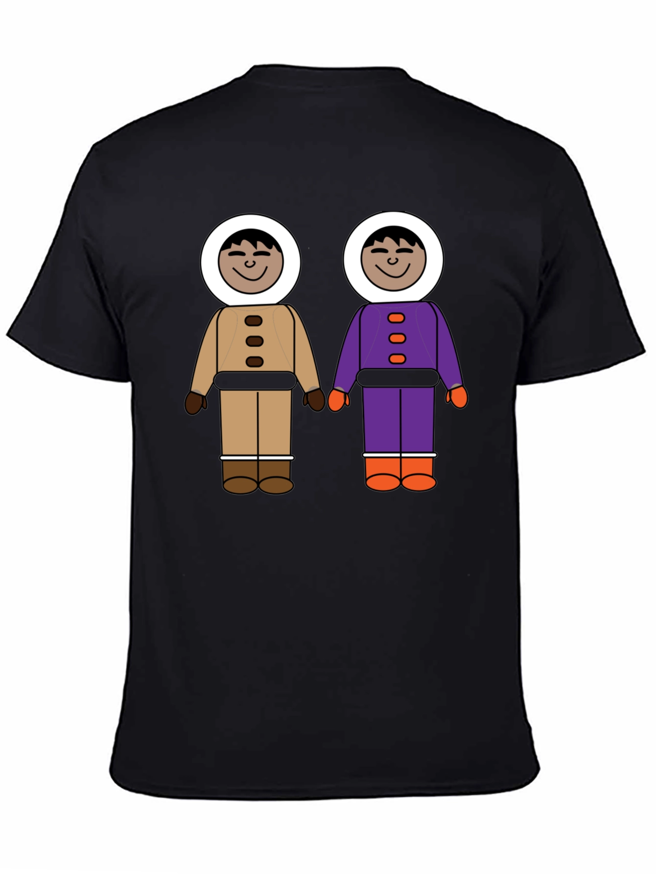 Novel Cartoon Friends Graphic T-Shirt