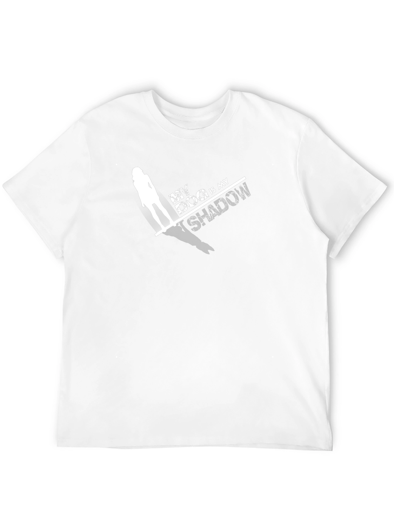 My Dog Is My Shadow Black T-Shirt