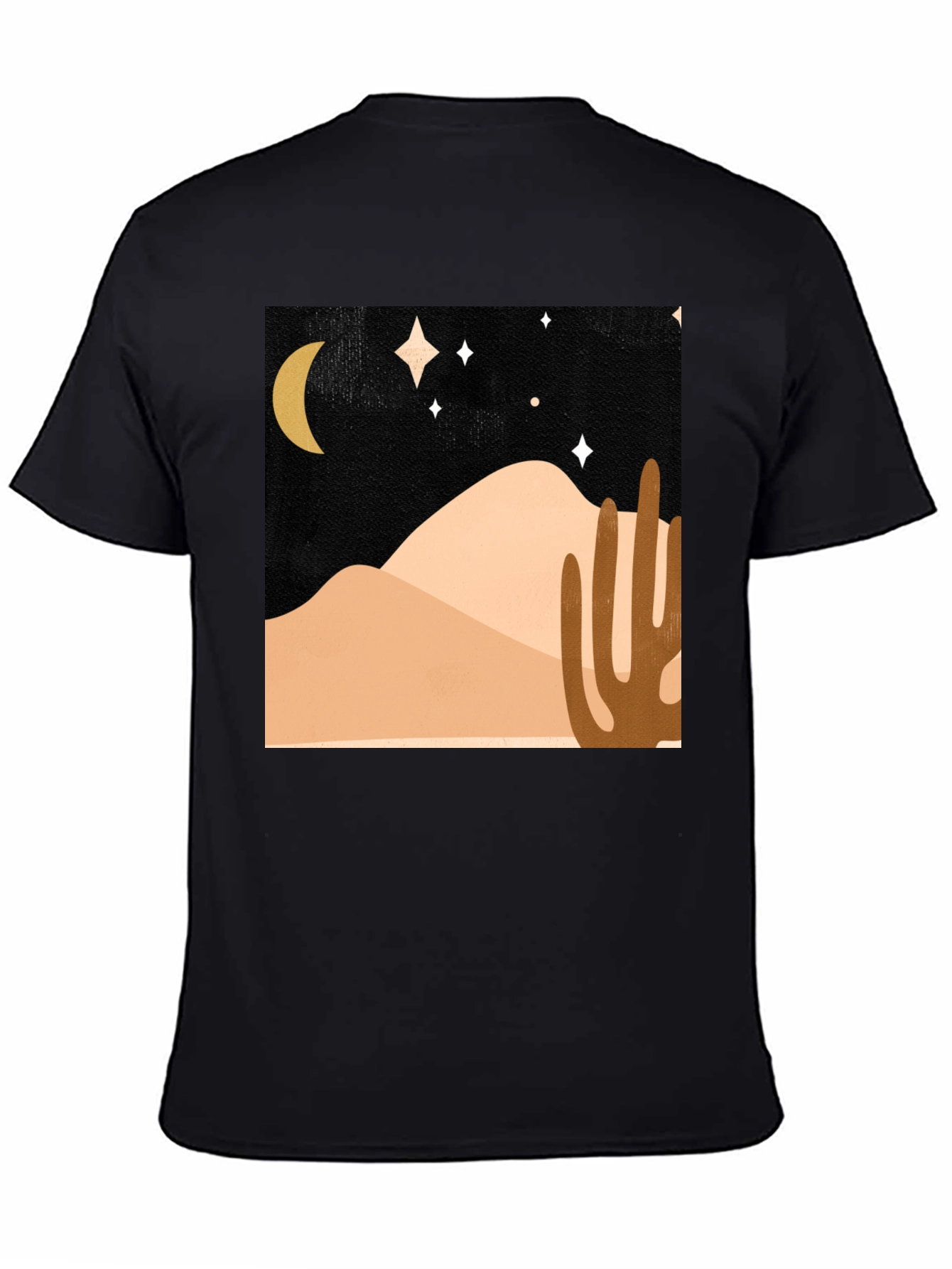 Desert Night Scene Graphic Tee