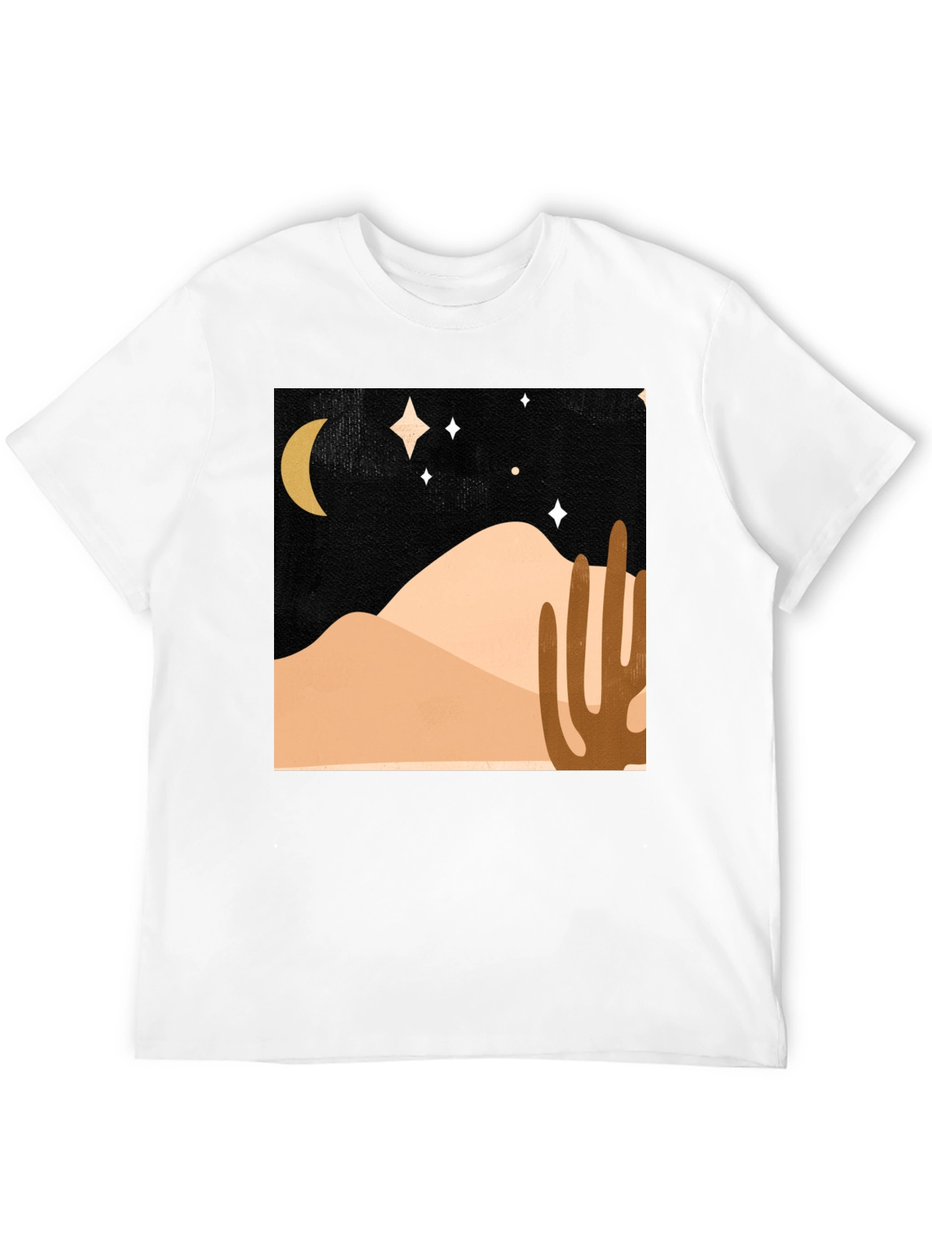 Desert Night Scene Graphic Tee