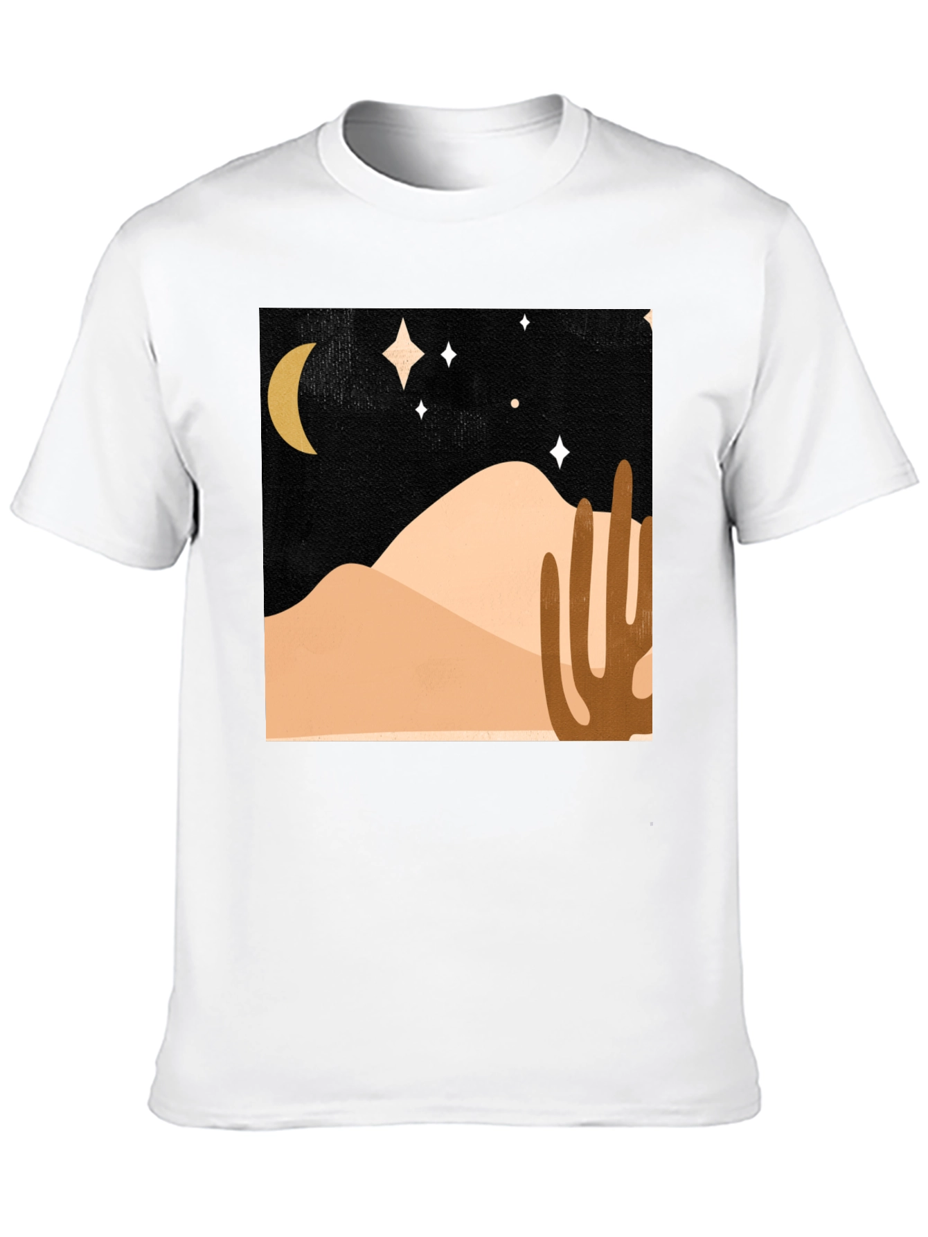 Desert Night Scene Graphic Tee