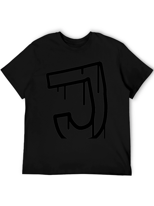 Abstract Drip Graphic T-Shirt - Modern Streetwear Tee