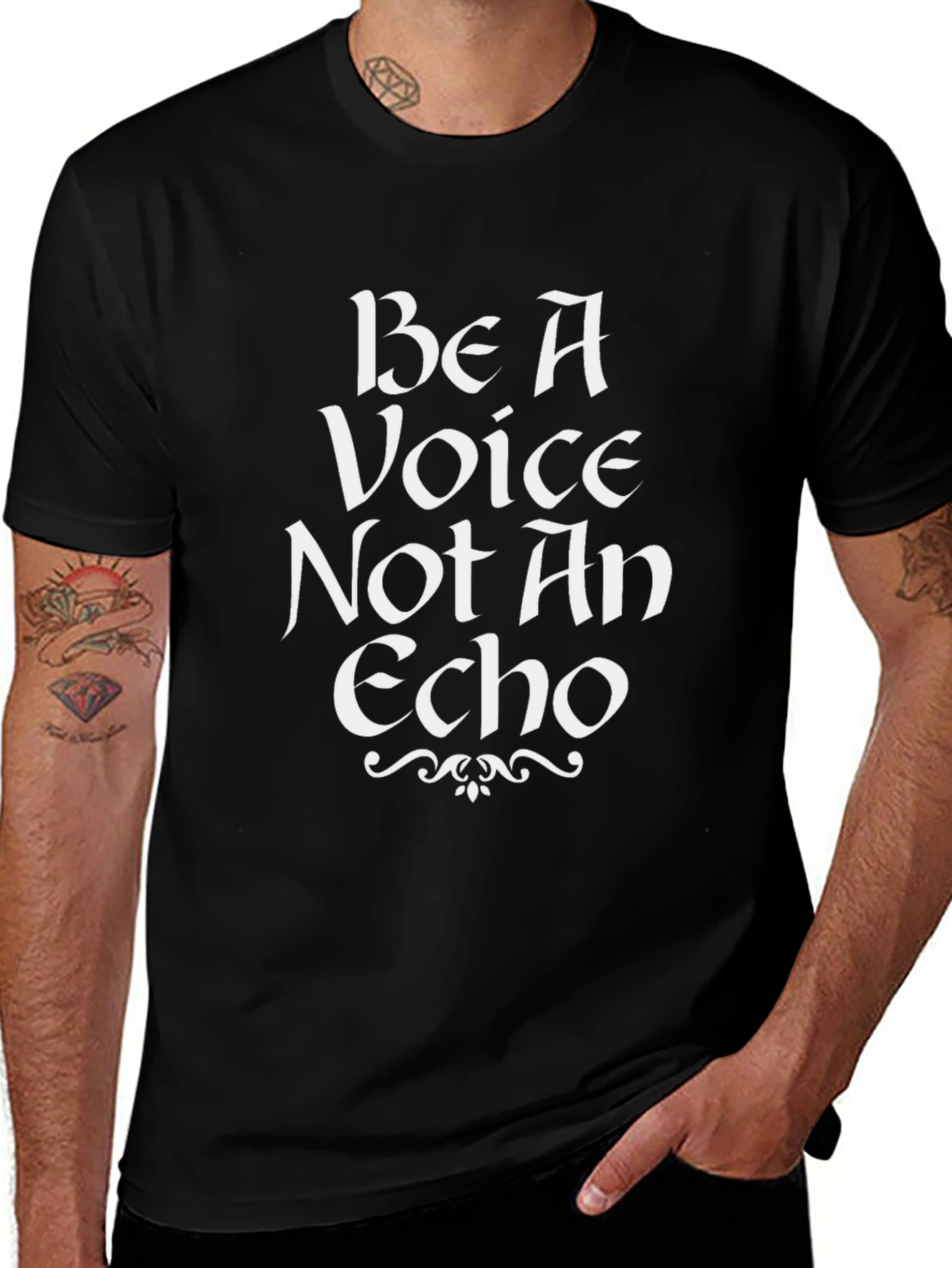 Be A Voice Graphic T-Shirt - Inspiring Statement Tee