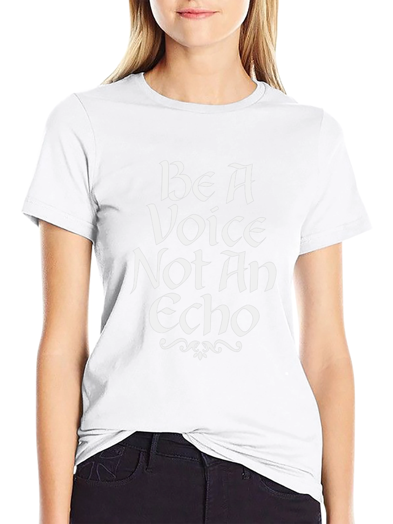 Be A Voice Graphic T-Shirt - Inspiring Statement Tee