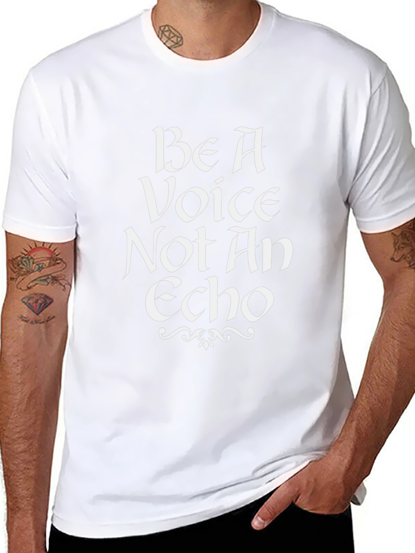 Be A Voice Graphic T-Shirt - Inspiring Statement Tee