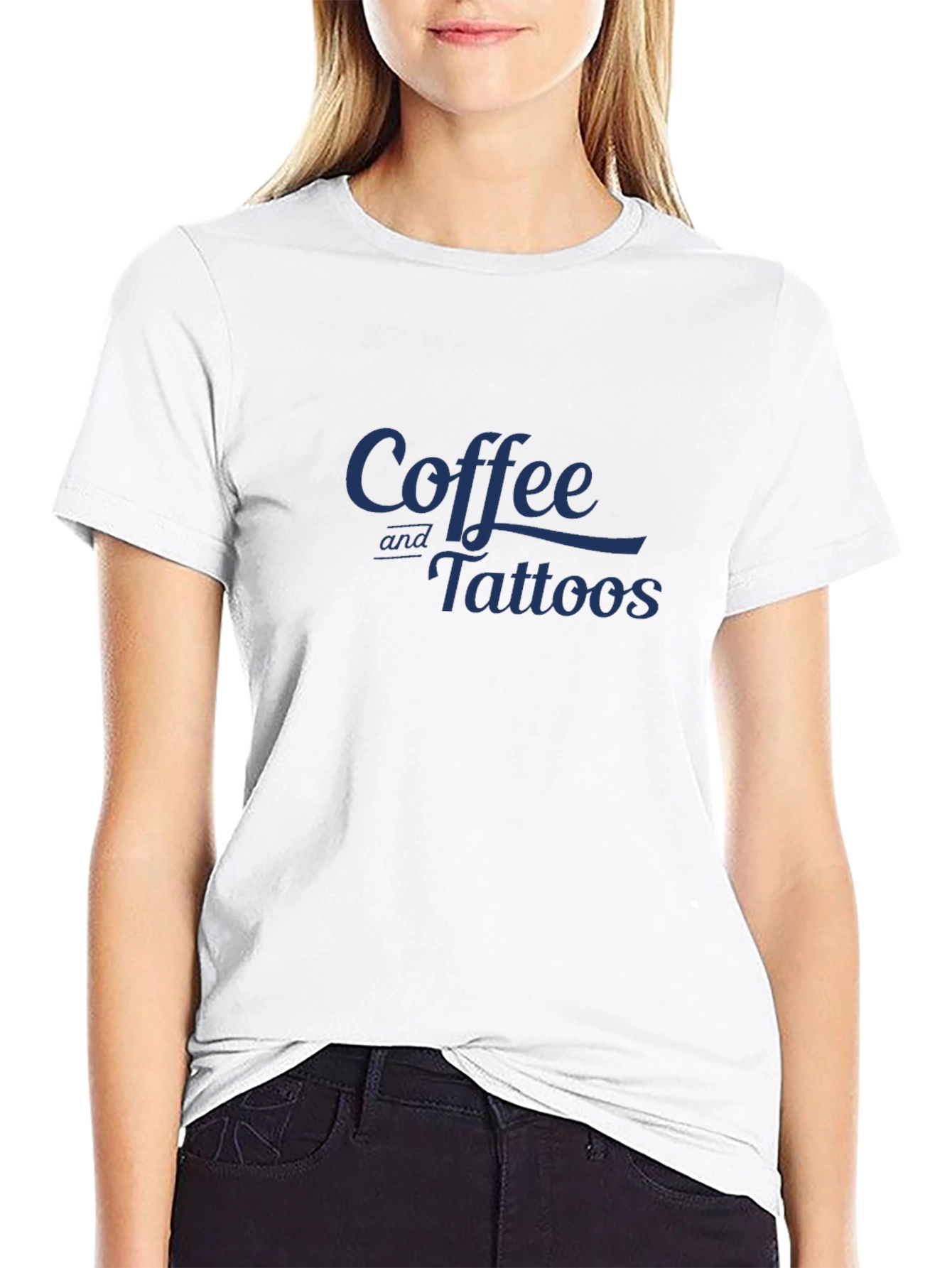 Coffee and Tattoos Graphic Tee - Soft Cotton Blend