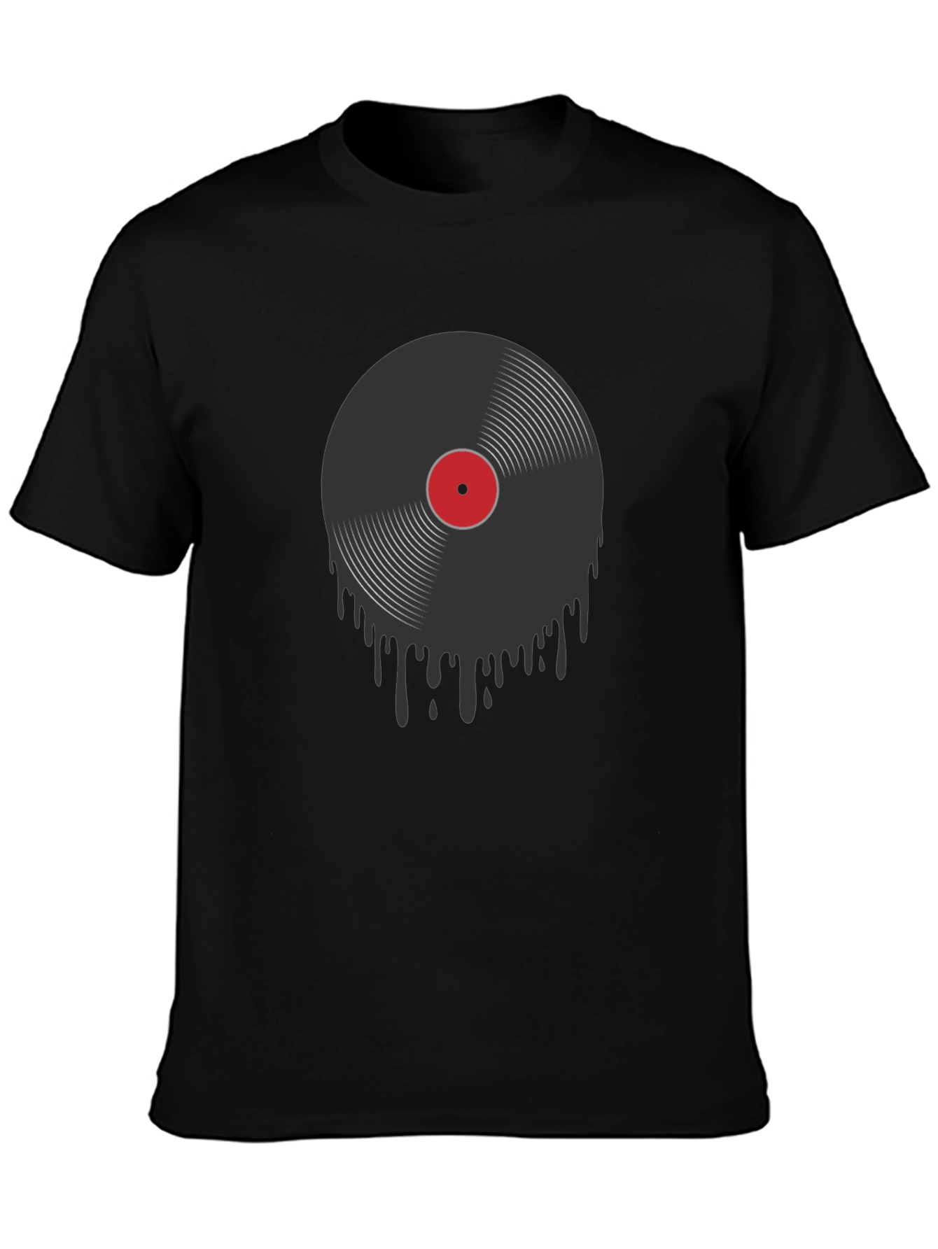 Retro Vinyl Record Drip Graphic Tee