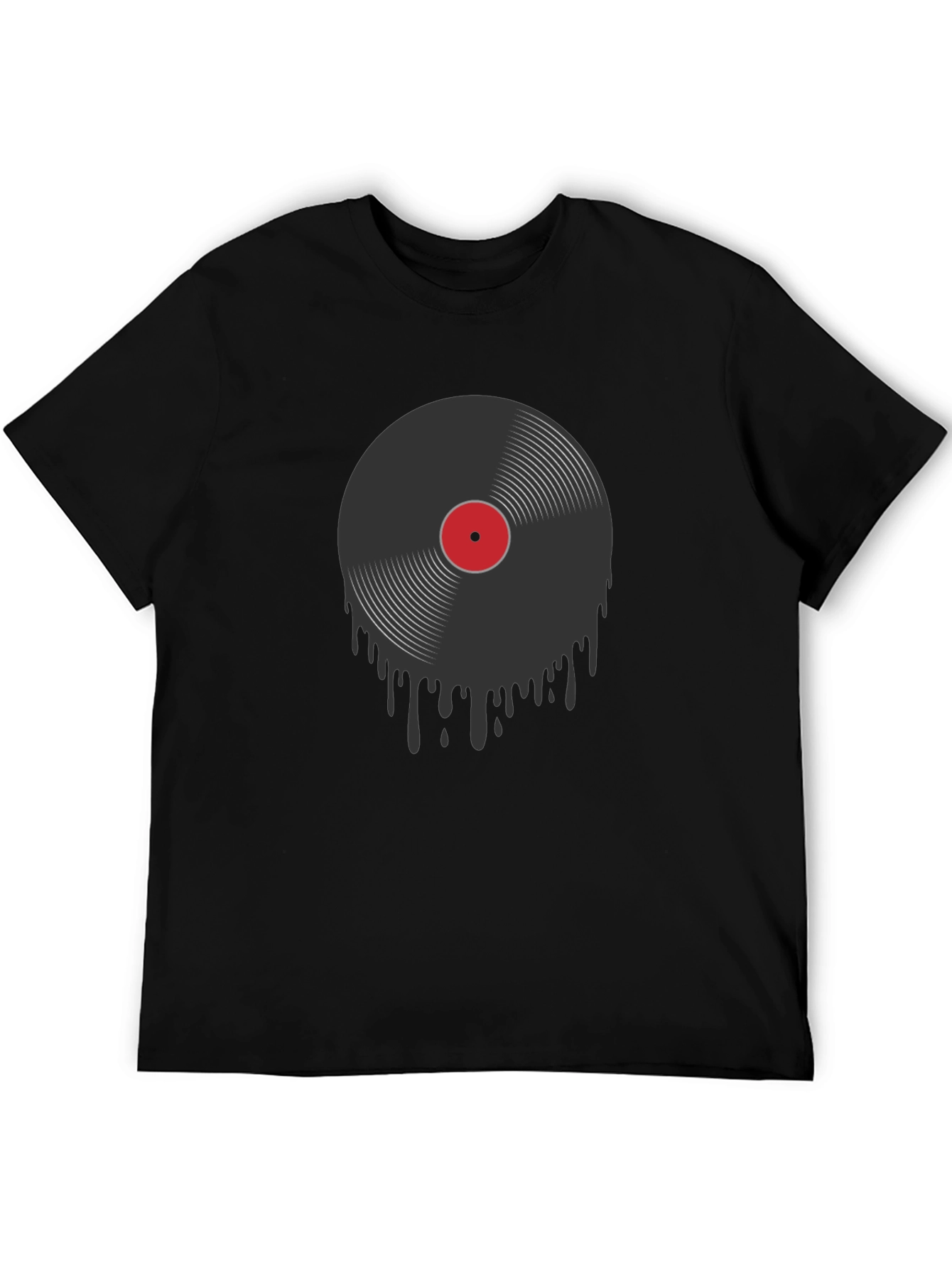 Retro Vinyl Record Drip Graphic Tee
