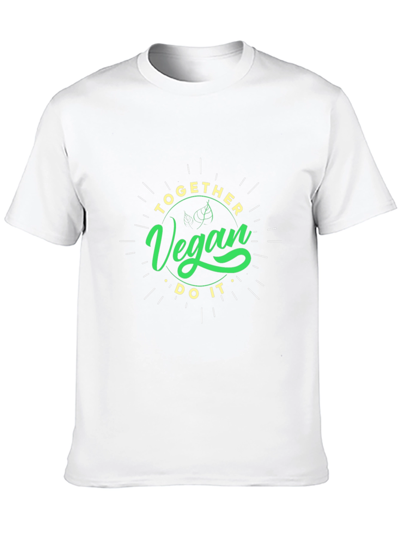 Vegan T-Shirt - Together Vegan Do It - Black