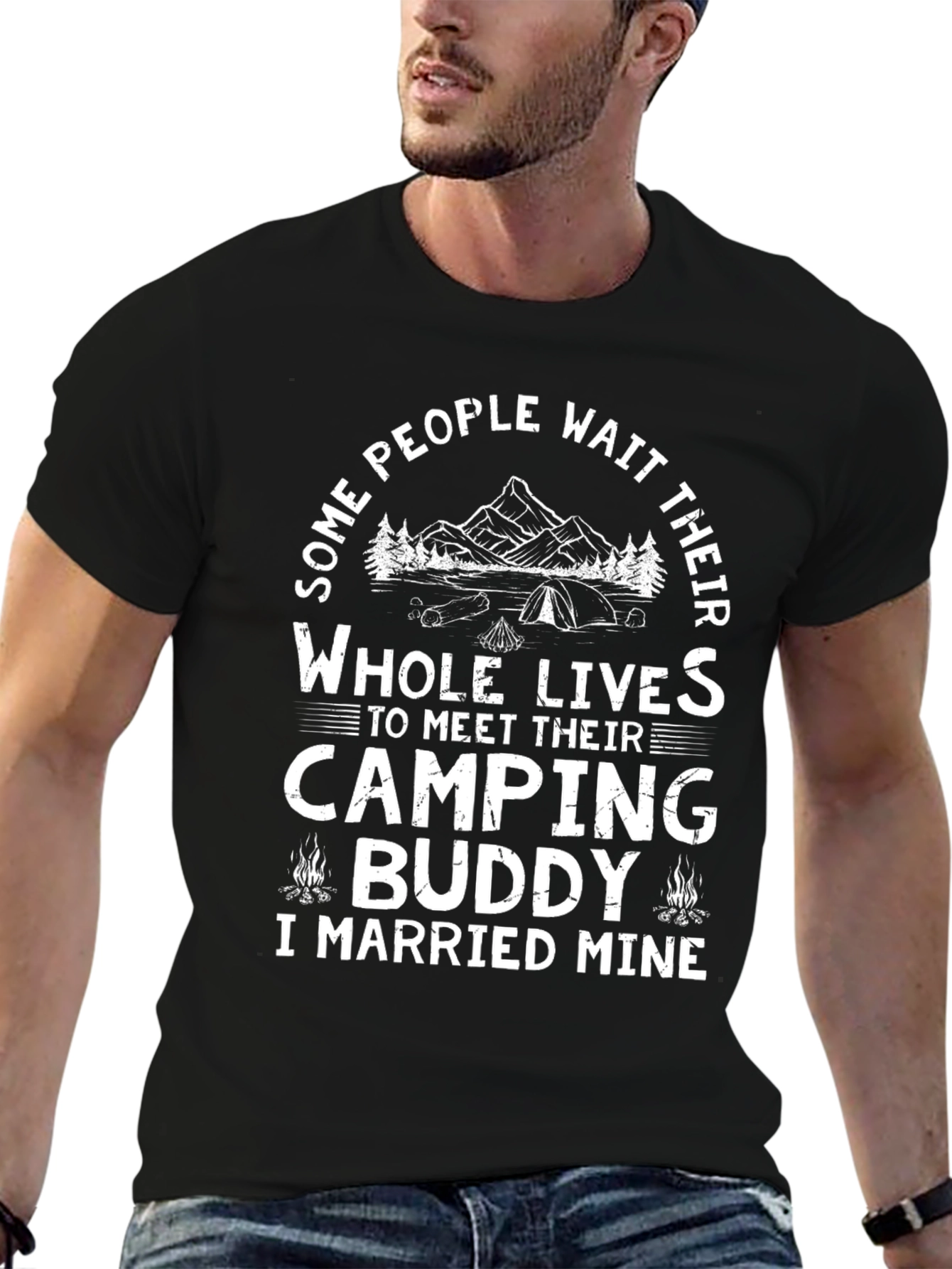 Camping Buddy T-Shirt - I Married Mine