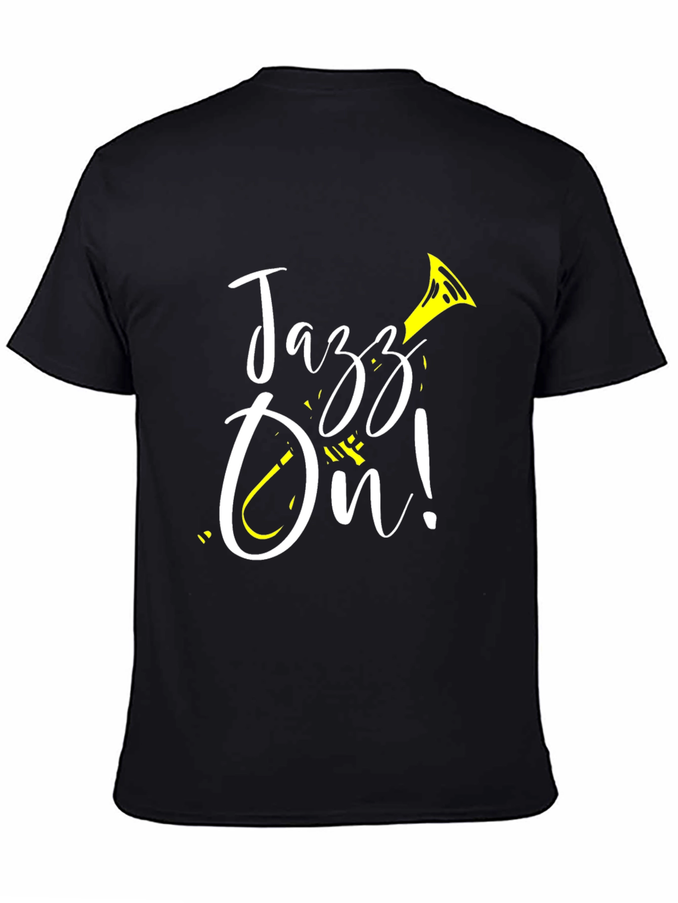 Jazz On! Black Graphic T-Shirt