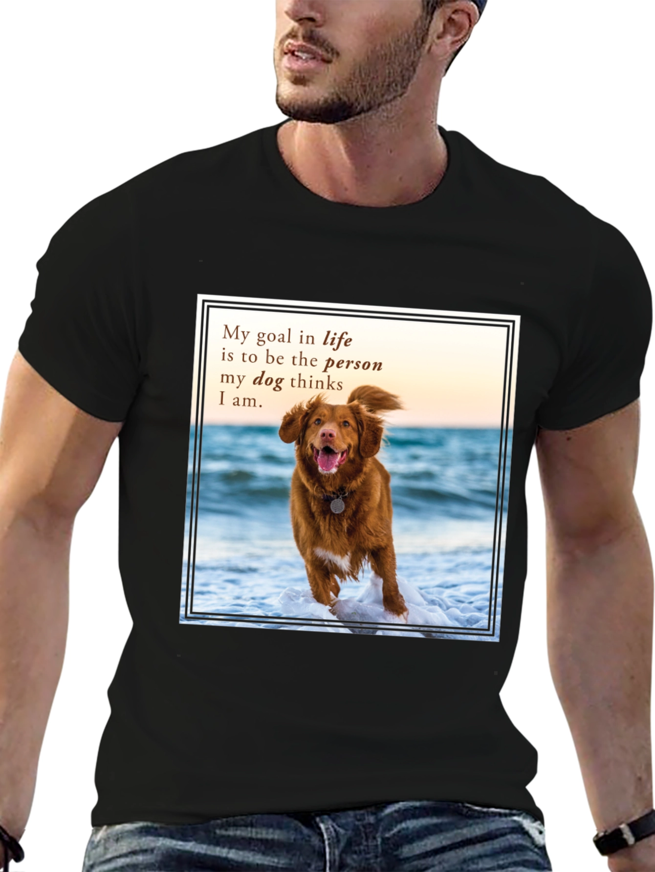 Dog Lover T-Shirt: My Goal in Life Quote Tee