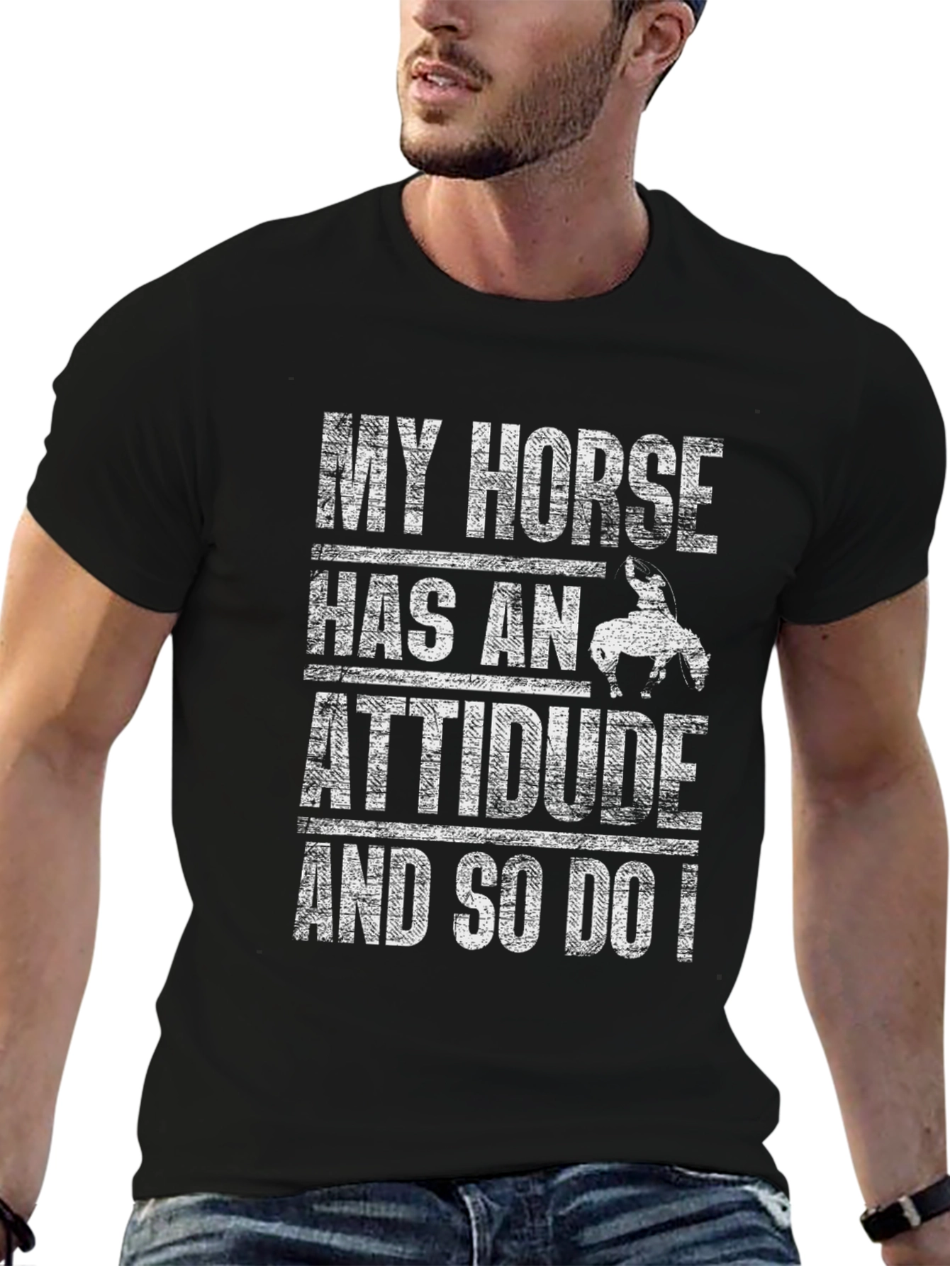 Horse Attitude T-Shirt - Funny Equestrian Tee