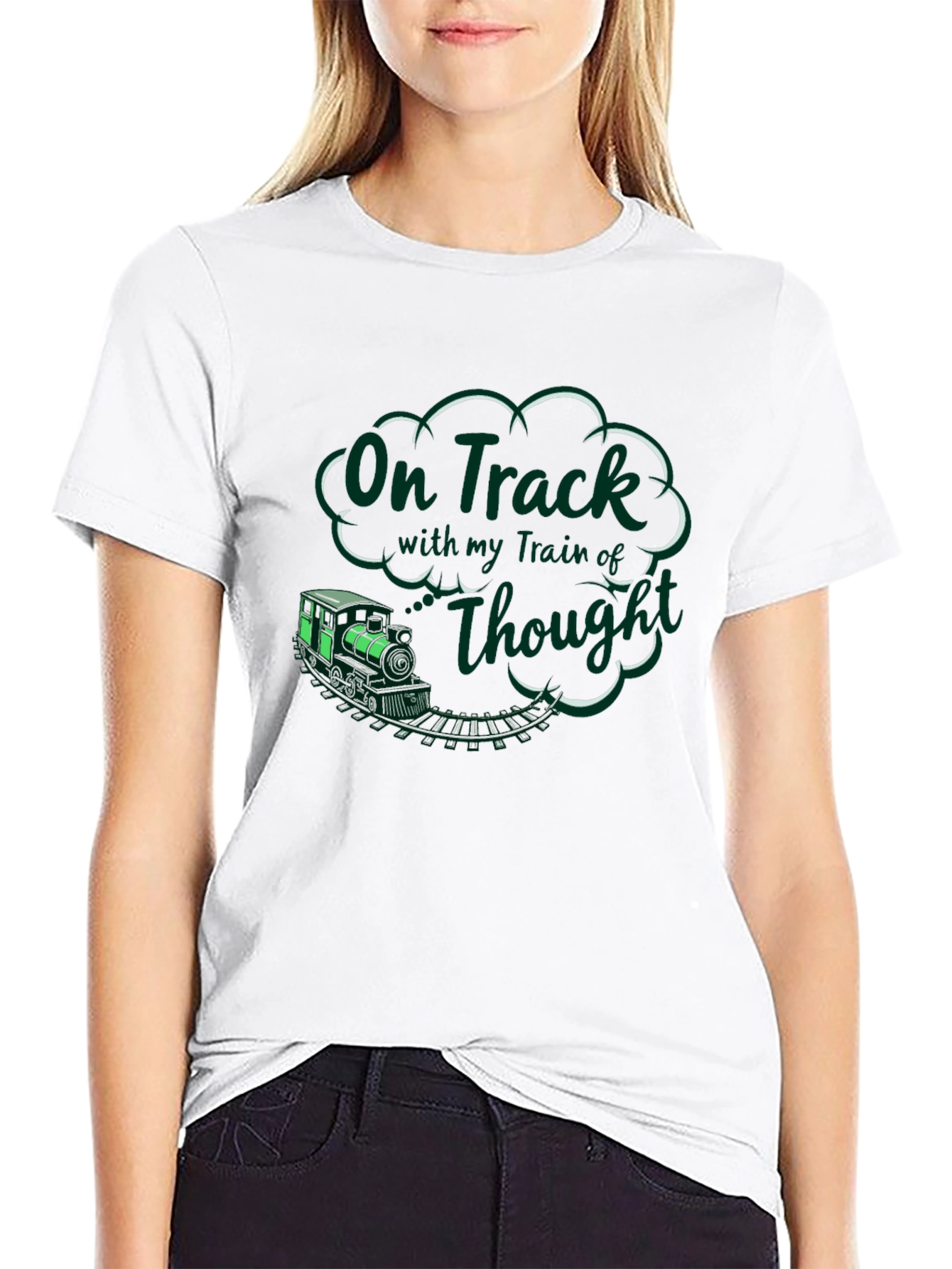 On Track Train of Thought Graphic Tee