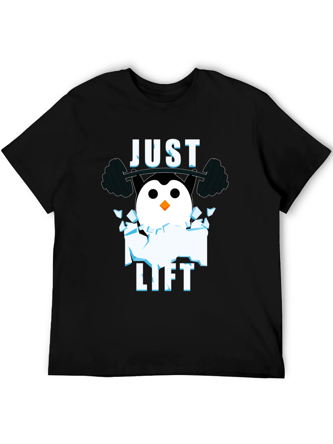 Just Lift Penguin Gym T-Shirt - Black