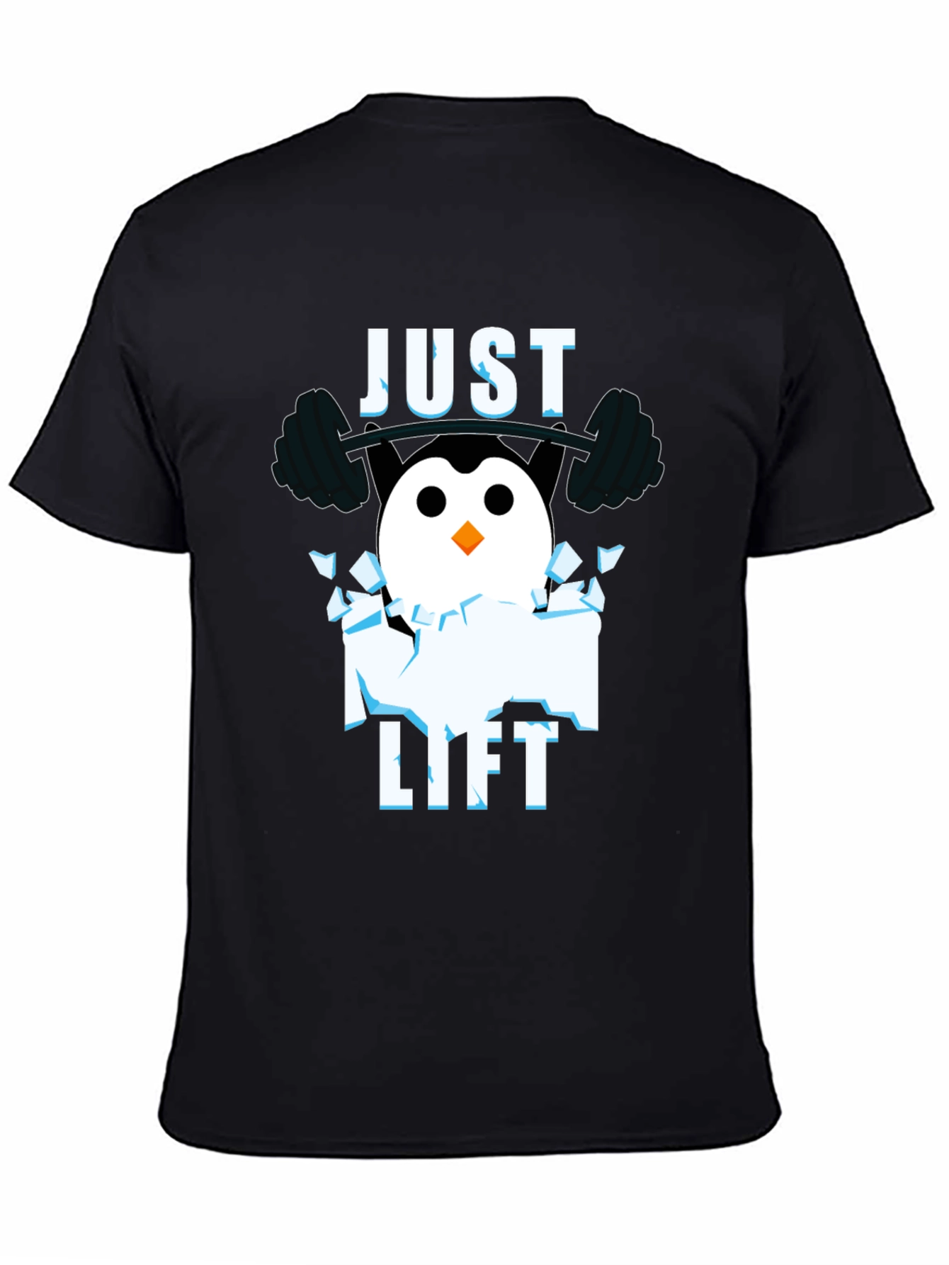 Just Lift Penguin Gym T-Shirt - Black