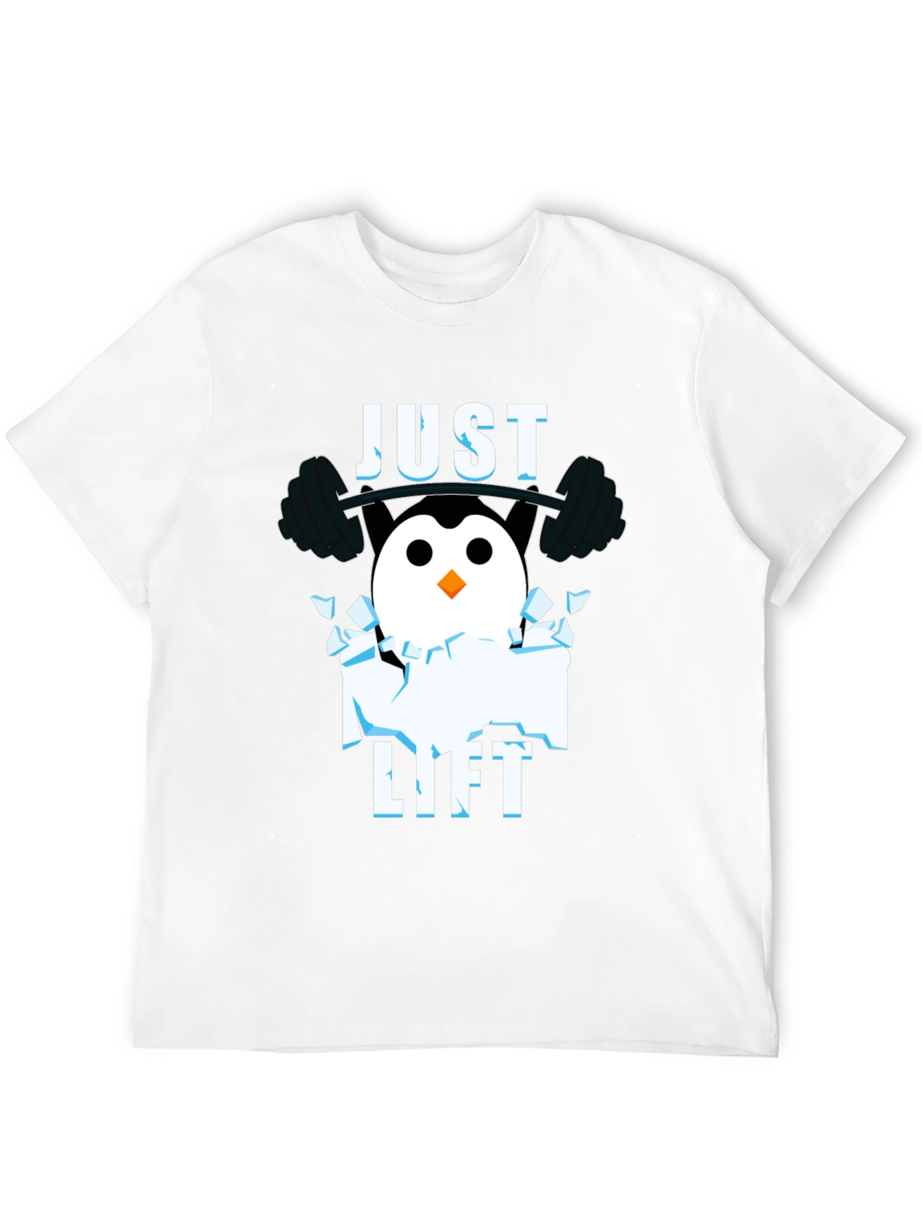 Just Lift Penguin Gym T-Shirt - Black
